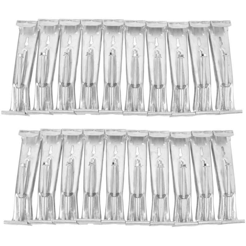 Packung Mit 20 Robusten Aluminium-dachrinnenhalterungen Mit Vormontierten Schrauben Zur Reparatur Und Verstärkung – Kompatibel Mit 5-zoll-dachrinnen