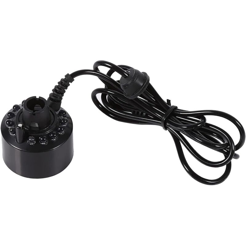 24v Ultraschall-nebelgerät Mit Farbwechsel, 12 Led-leuchten, Teichvernebler Für Springbrunnen, Teiche, Steingärten Und Aquarien