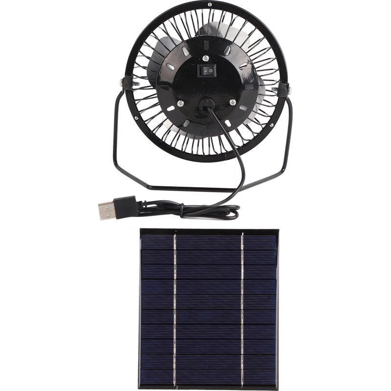 2,5-w-5-v-usb-solarventilator Aus Polykristallinem Silizium, Tragbar Für Camping Und Angeln