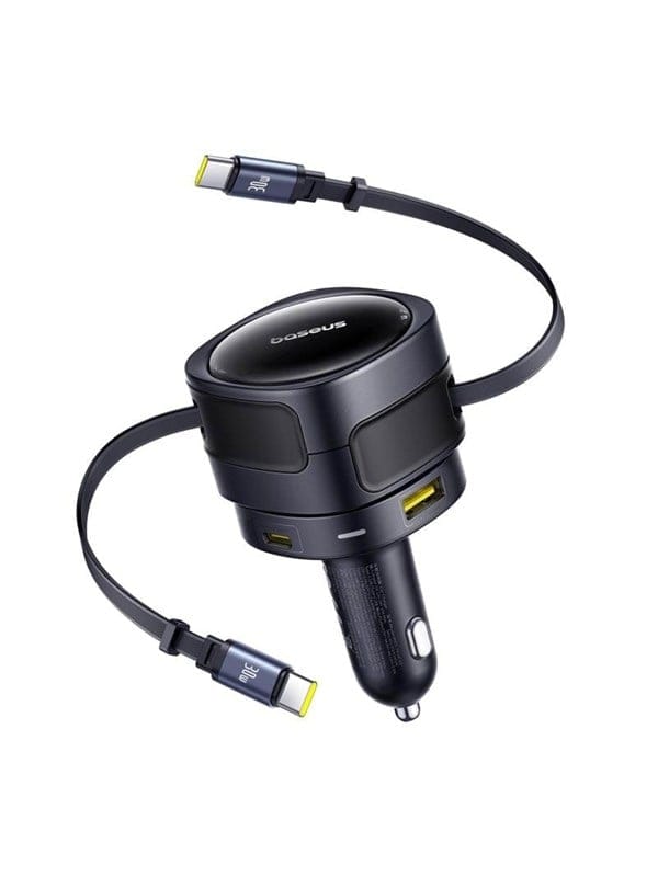 Baseus Enjoyment Max Car Charger 90W USB-C x2 USB-A USB-C Ports - Black