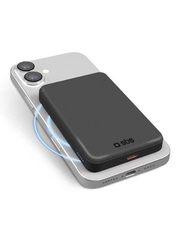 SBS Mag Power Qi2 Powerbank (Akku) - schwarz - 5000 mAh