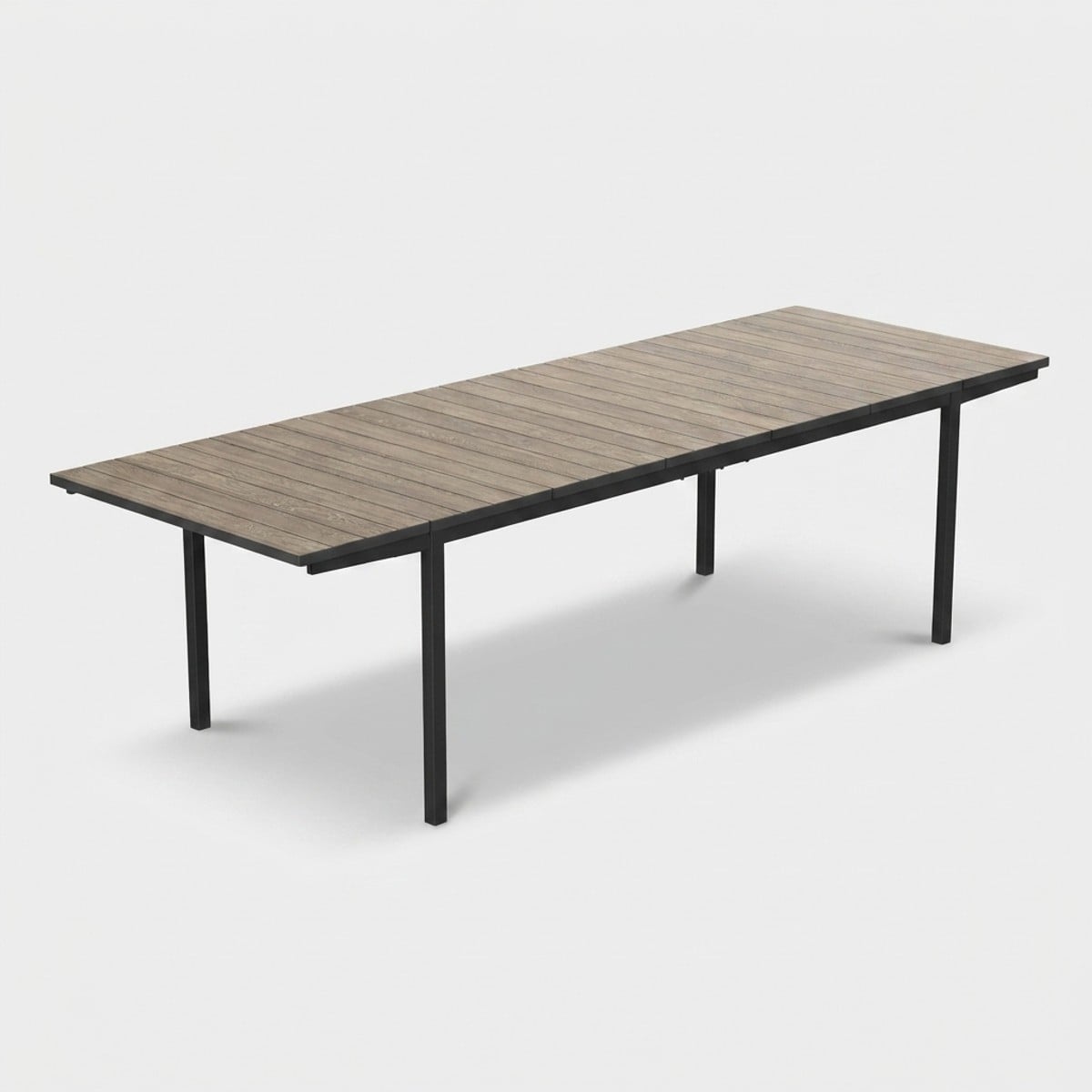 Ausziehbarer Gartentisch Aus Metall 200–280x90 Porto Nova