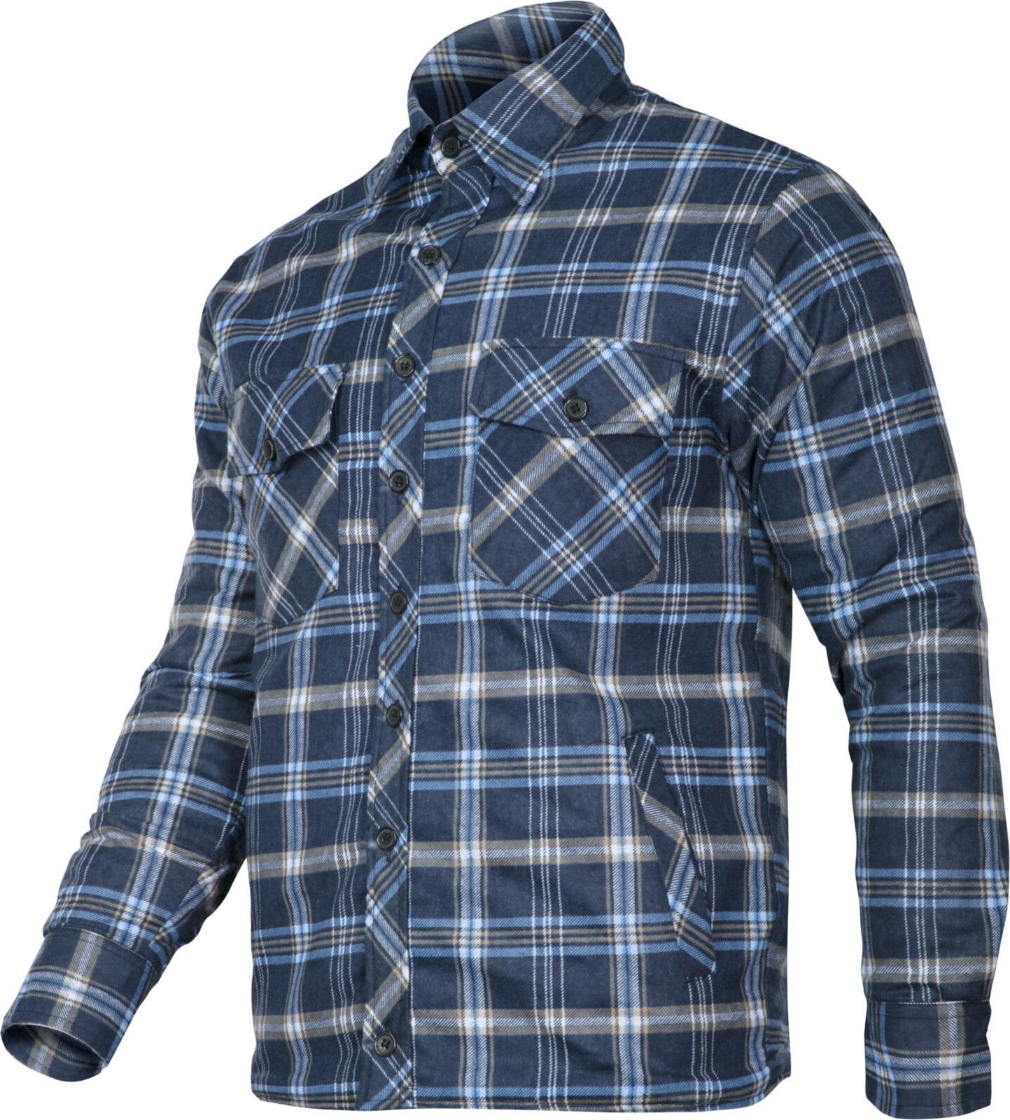 Lahti Pro Flanellhemd In Marineblau