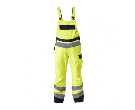 Lahti-pro Signalisierungs-latzhose Gelb Premium Verstellbar