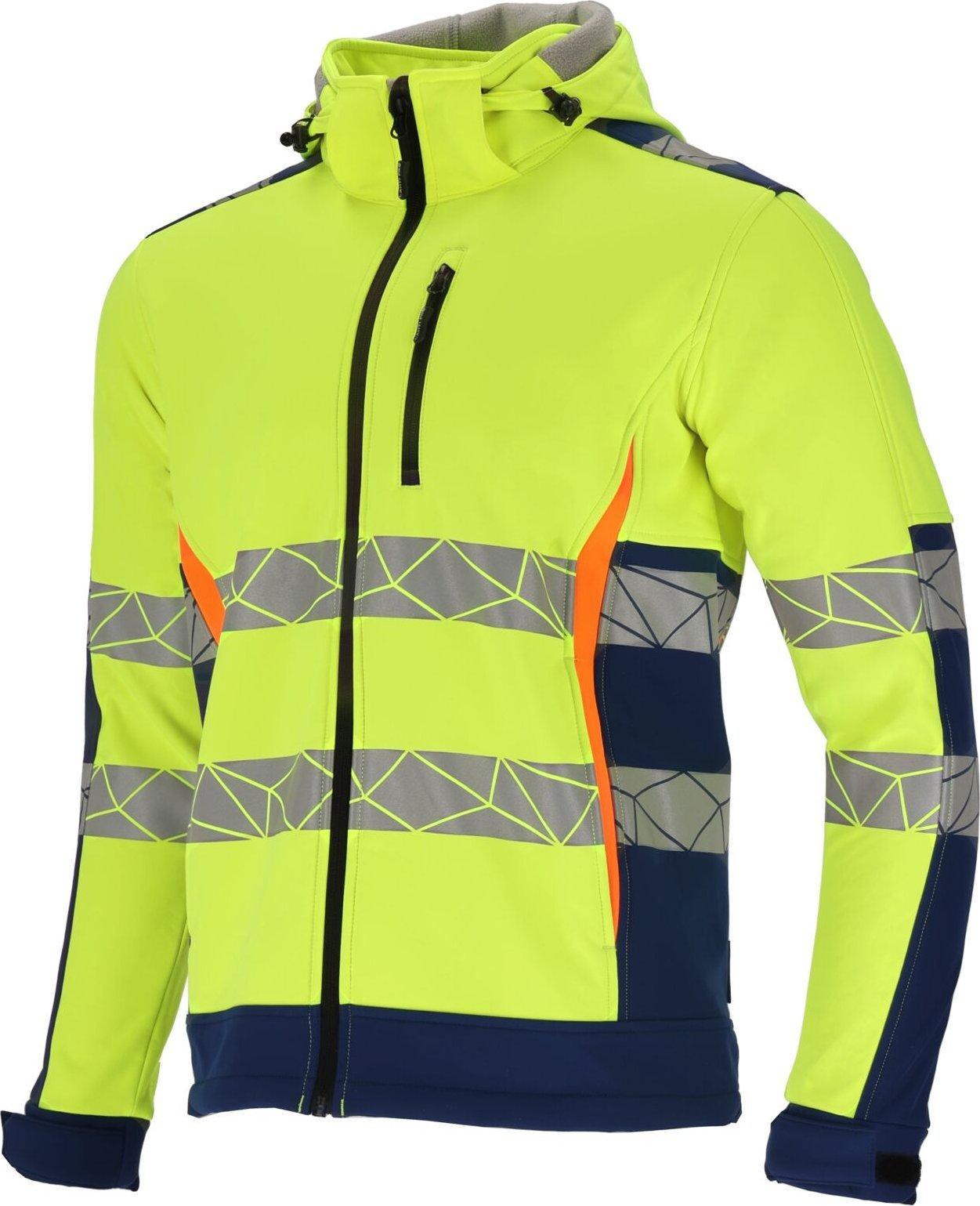 Lahti Pro L40944 Softshelljacke Gelb Blau Hochsichtbar
