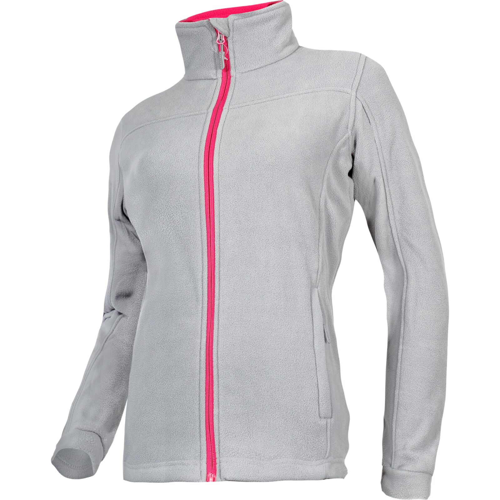 Damen-fleece-sweatshirt, Grau Und Rosa, Größe „m“, Ce-zertifiziert, Lahti
