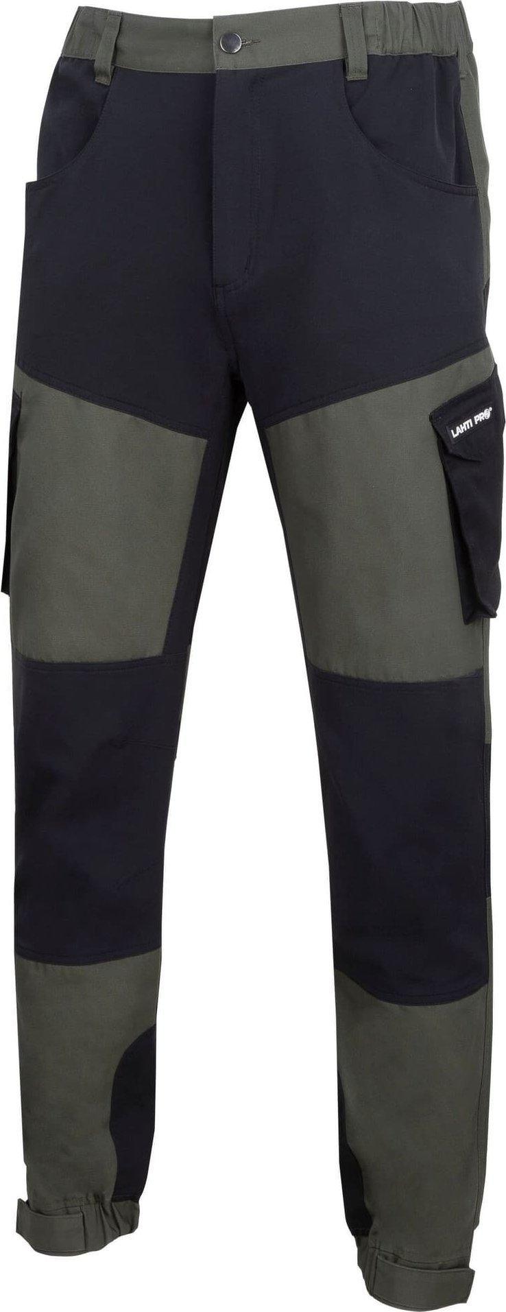 Hosen Lahti Pro Grün Elastischer Stoff Verstellbare Taille