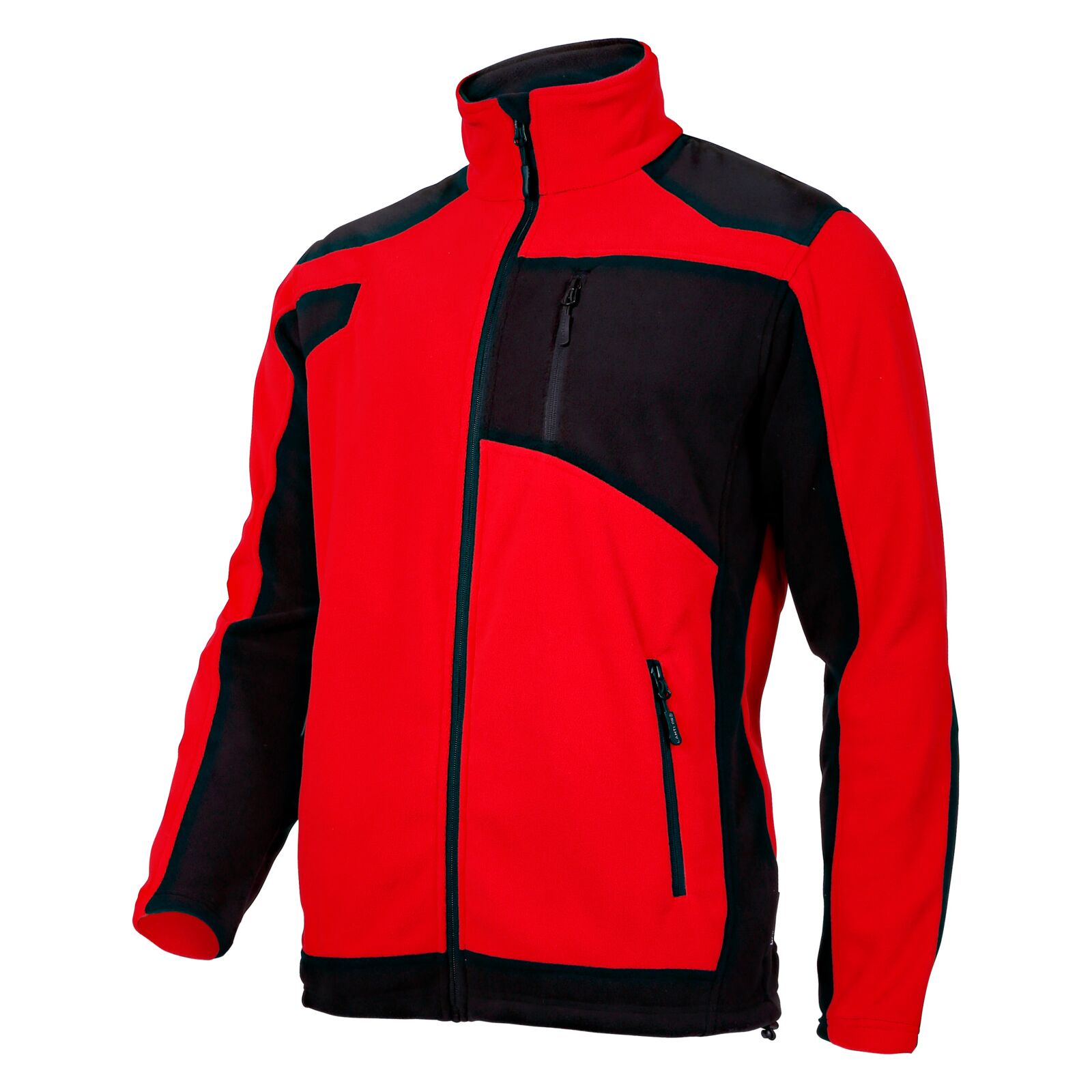 Fleece-sweatshirt. Mit Roten Und Schwarzen Verstärkungen, „s“, Ce, Lahti