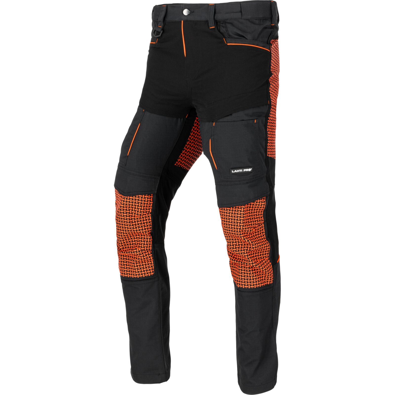 Schwarze Dachdeckerhose Mit Stretcheinsätzen, 2xl, Ce-zertifiziert, Lahti