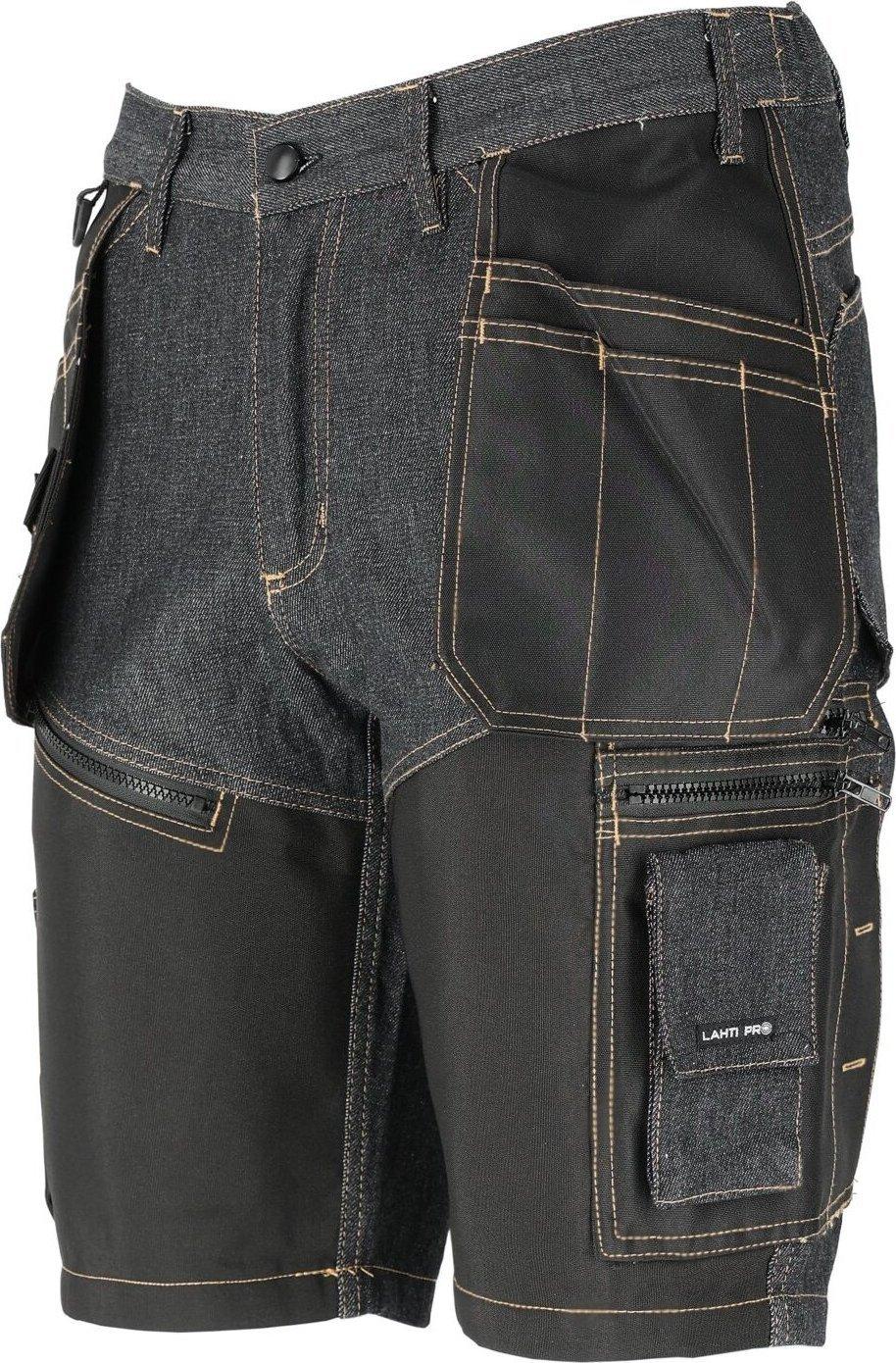 Lahti-pro Arbeitshose Aus Schwarzem Jeansstoff, Bequem