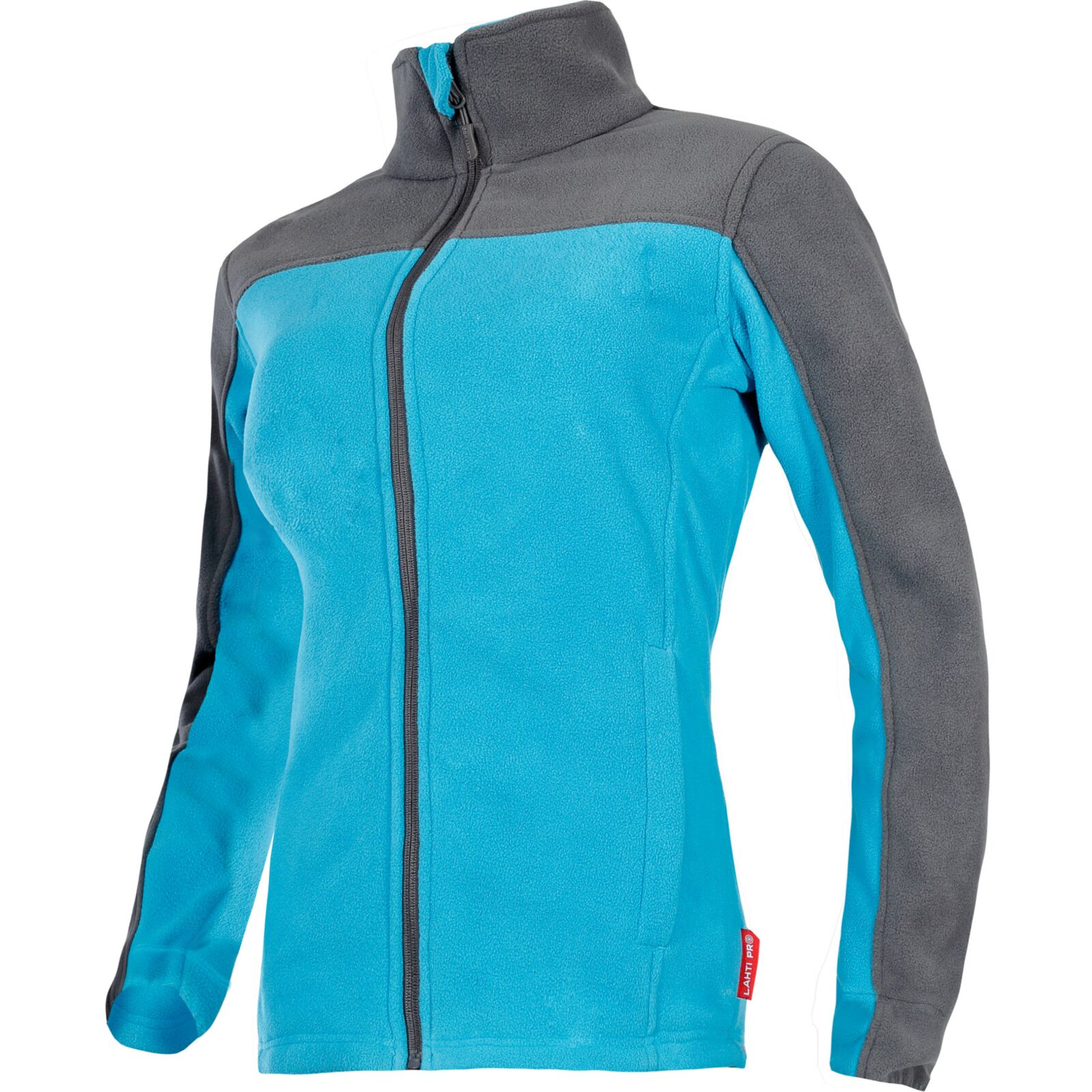 Damen-fleece-sweatshirt, Türkis Und Grau, Größe 2xl, Ce-zertifiziert, Lahti