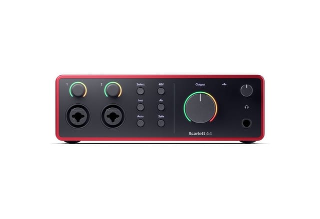 Focusrite Scarlett 4i4 4th Gen - 4-in/4- out audio interface