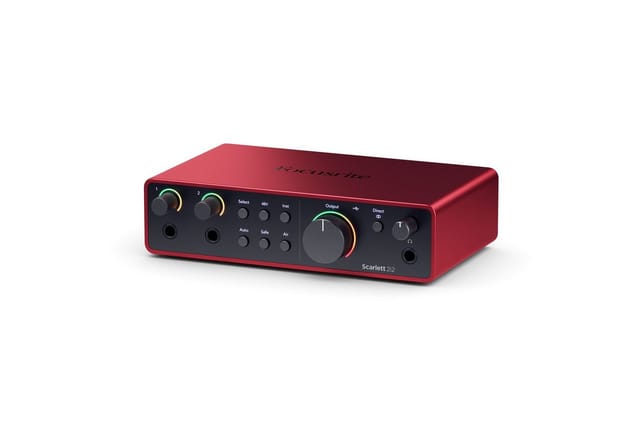 Focusrite Scarlett 2i2 4th Gen - 2-in/2-out audio interface