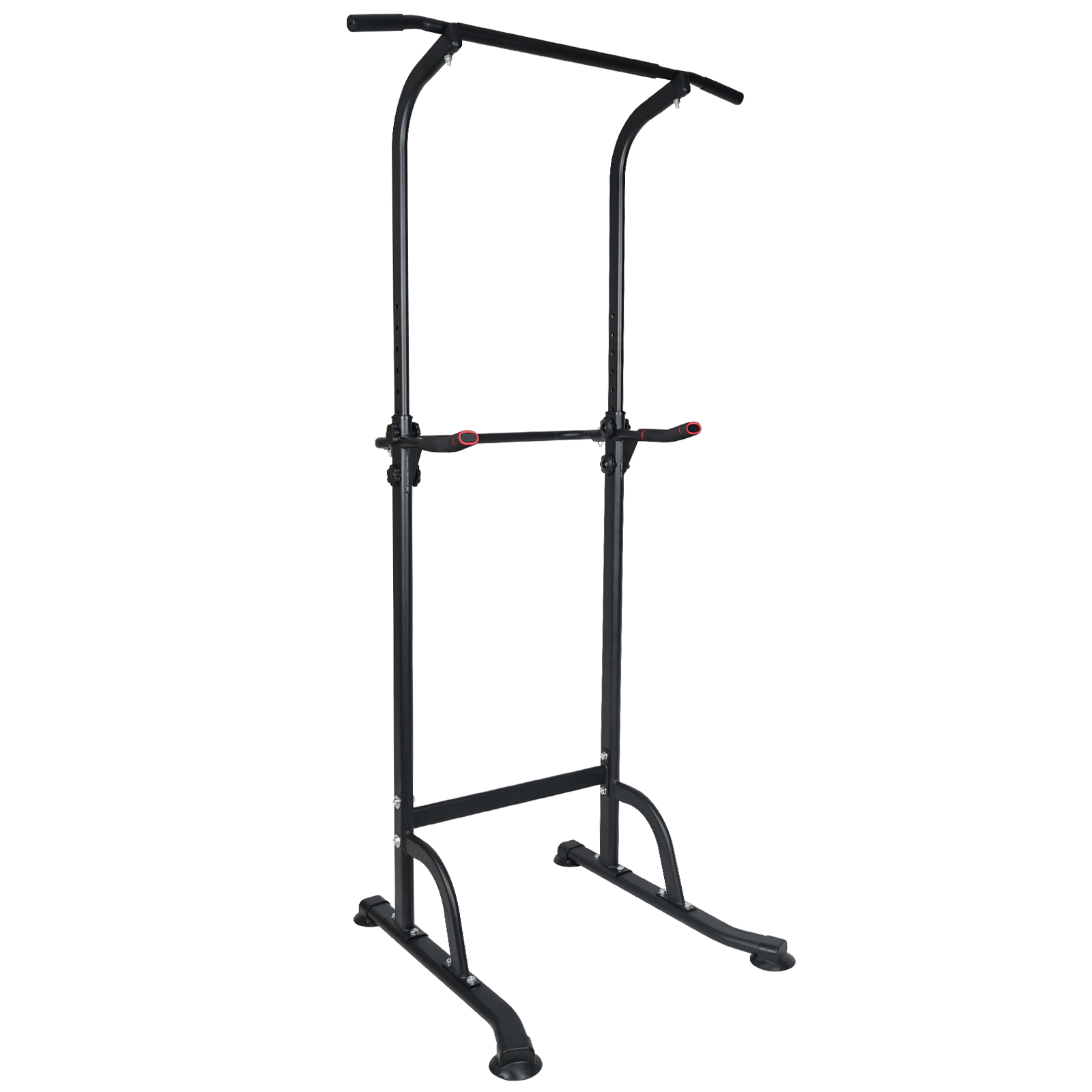 Sport Power Tower Workout Dip Station Pull Up Bar, Height Adjustable Multi-function Dip Stand For Home Gym Strength Training Fitness Equipment