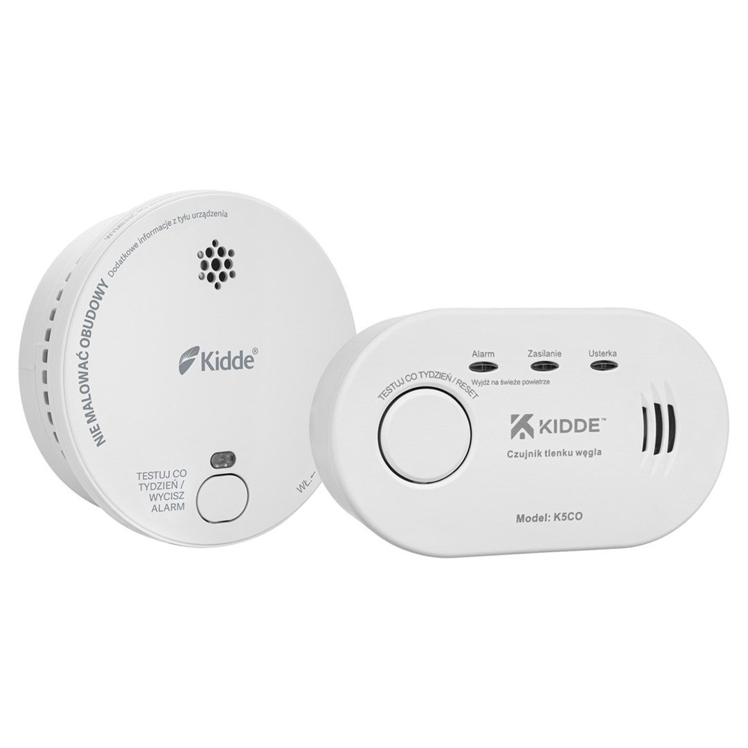 K5co Carbon Monoxide Detector + 2030-dsr3 Kidde Smoke Detector