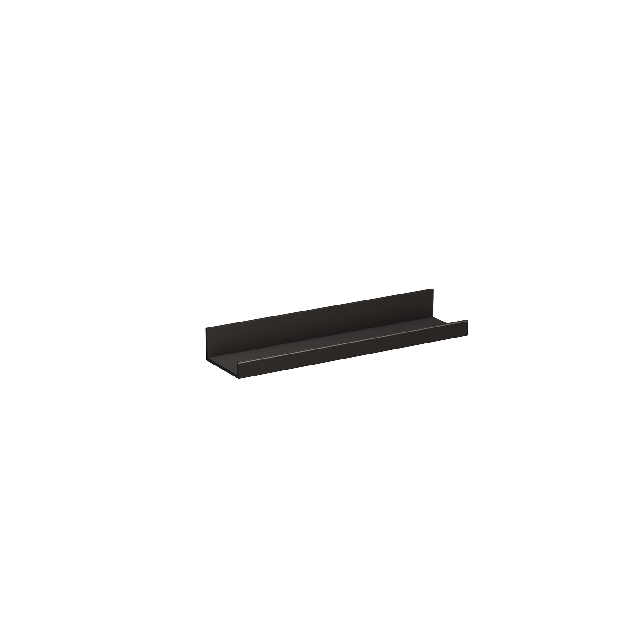 Laufen Ablage Assist 400x100mm, Ohne Ausschnitt, Aluminium, Schwarz Matt