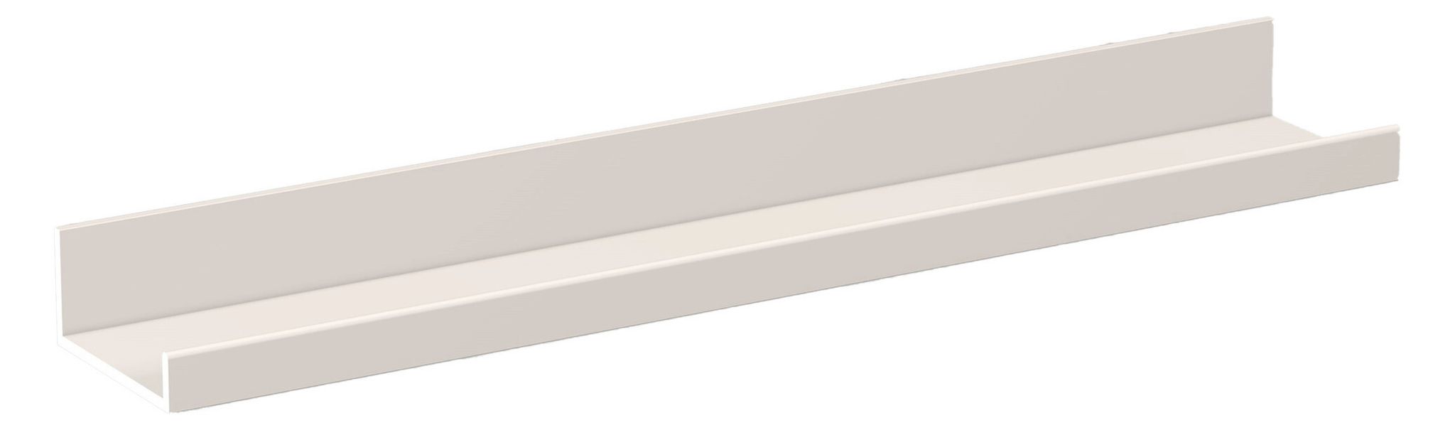 Laufen Ablage Assist 600x100mm, Ohne Ausschnitt, Aluminium, Weiß Matt