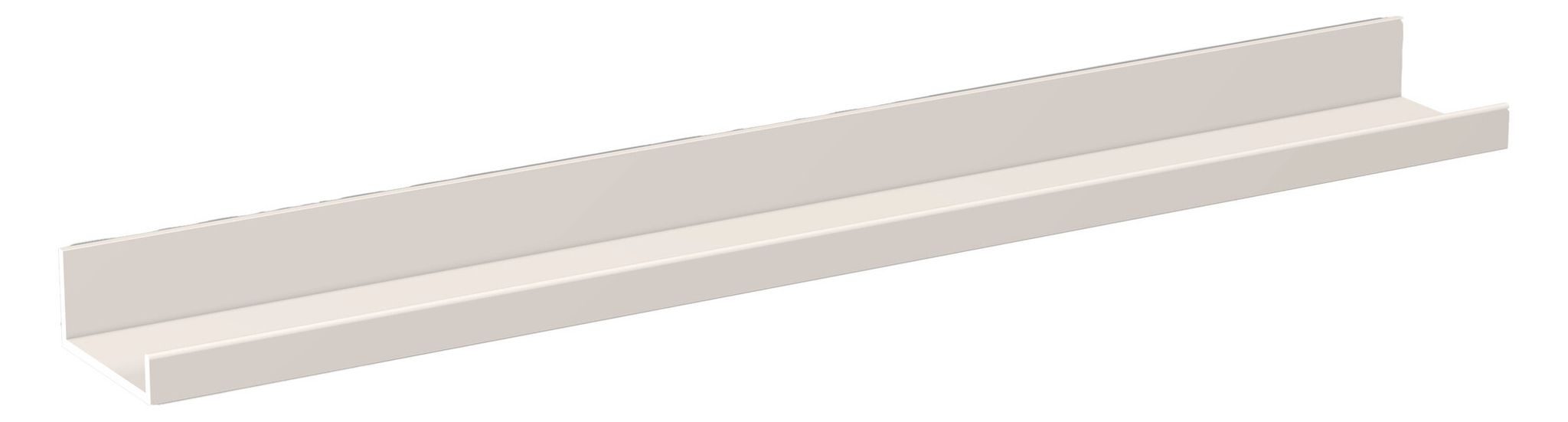 Laufen Ablage Assist 800x100mm, Ohne Ausschnitt, Aluminium, Weiß Matt