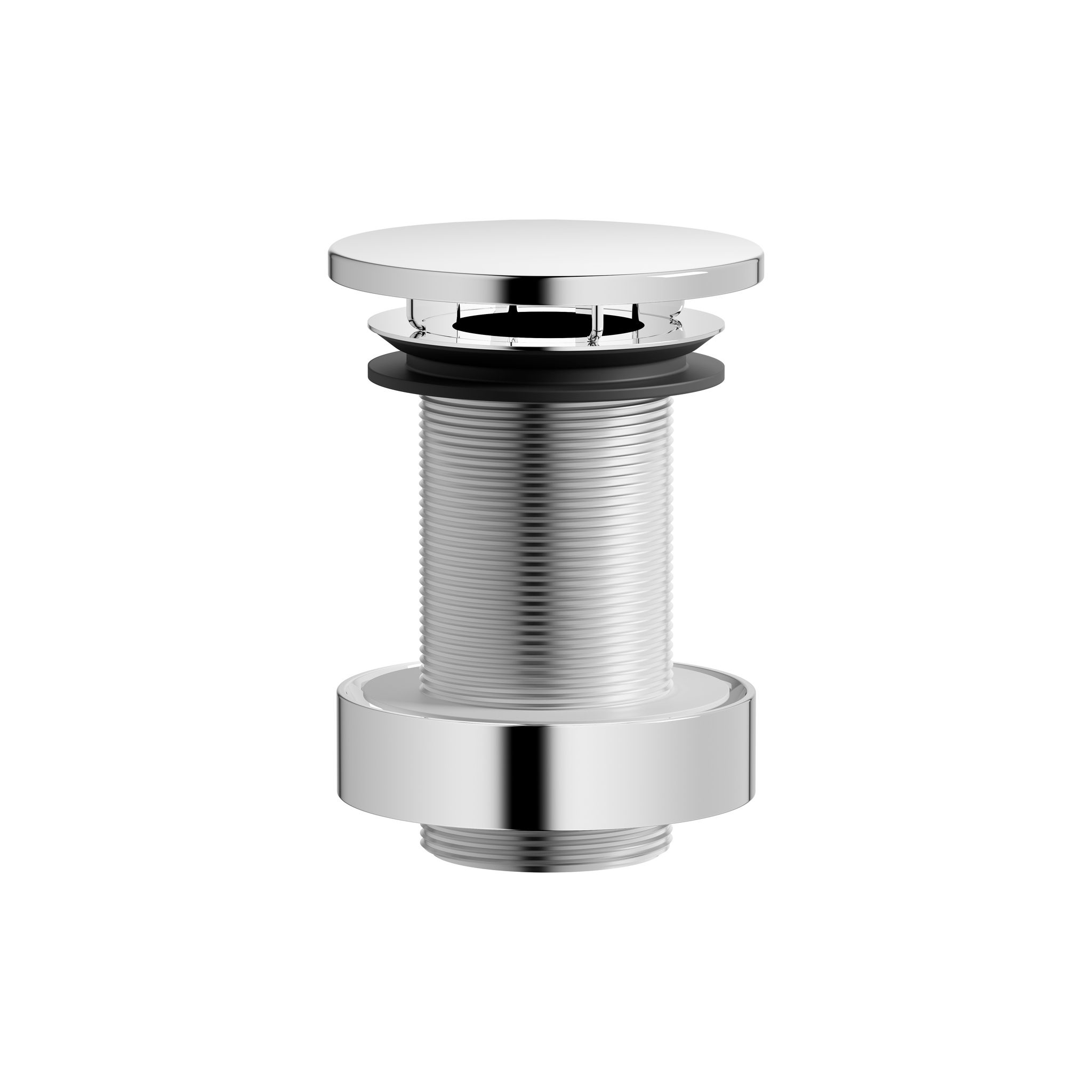 Laufen Ablaufventil, Durchmesser 74mm, Anschluss 1 1/4", Für Becken Ohne Überlauf, Nicht Verschliessbar, Chrom