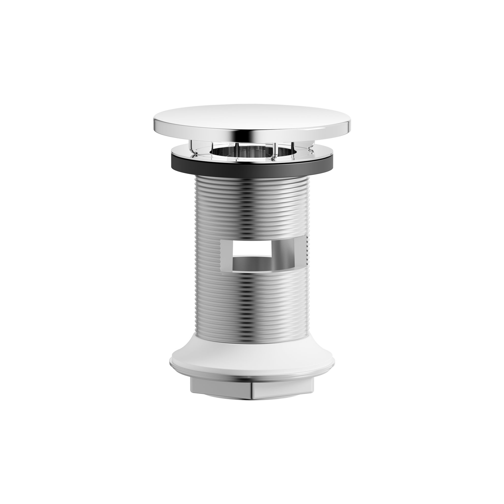 Laufen Ablaufventil, Durchmesser 74mm, Anschluss 1 1/4", Nicht Verschliessbar, Chrom