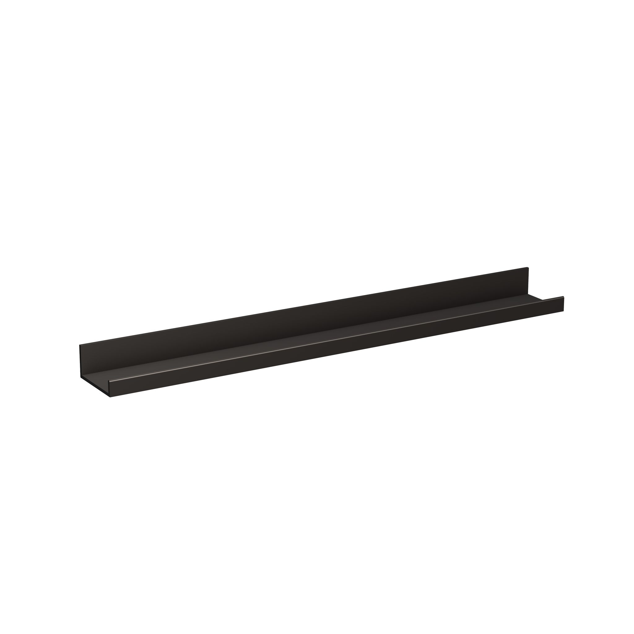Laufen Ablage Assist 800x100mm, Ohne Ausschnitt, Aluminium, Schwarz Matt