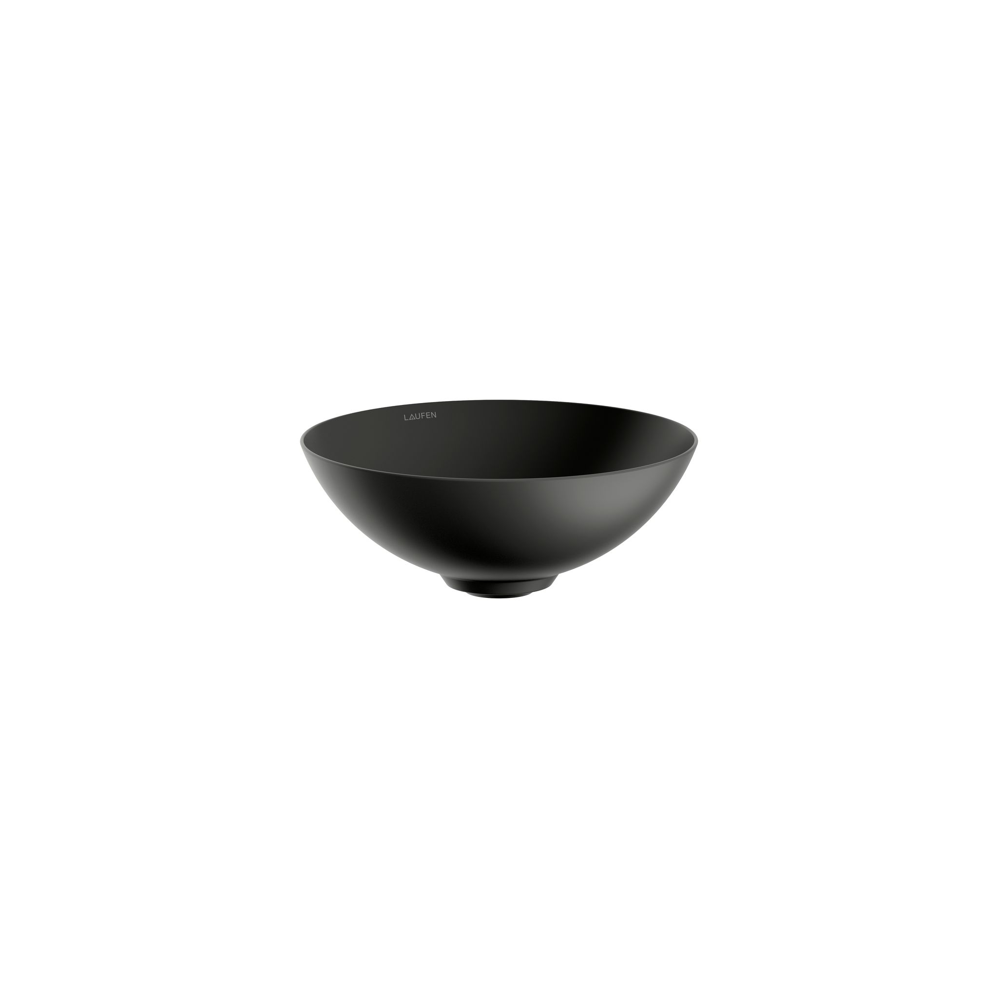 Laufen Waschtisch-schale Characters 300x300x118mm, Rund, Ohne Hahnloch Und Überlauf, Schwarz Matt