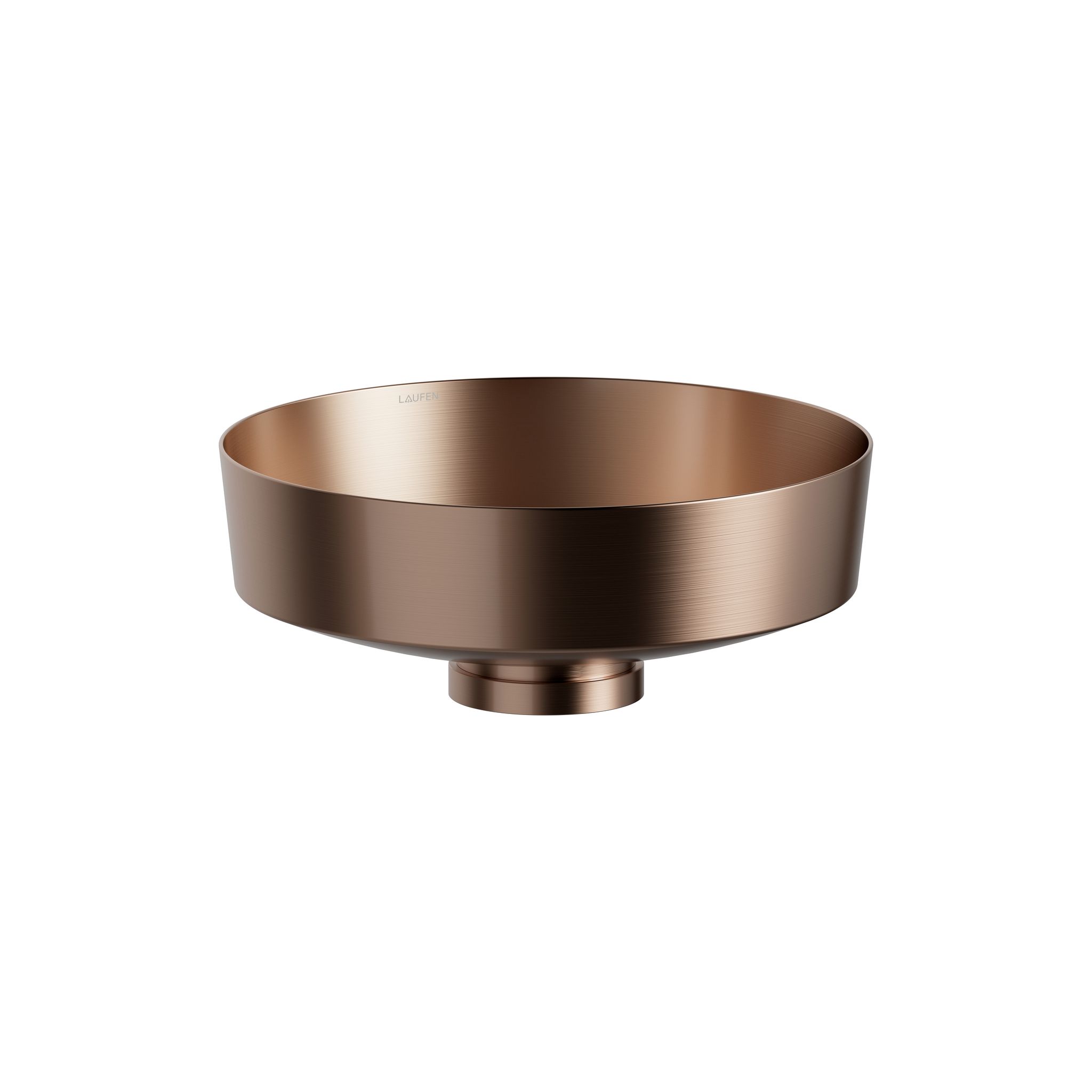 Laufen Waschtisch-schale Rivo 400x400x147mm, Rund, Ohne Hahnloch Und Überlauf, Kupfer Gebürstet