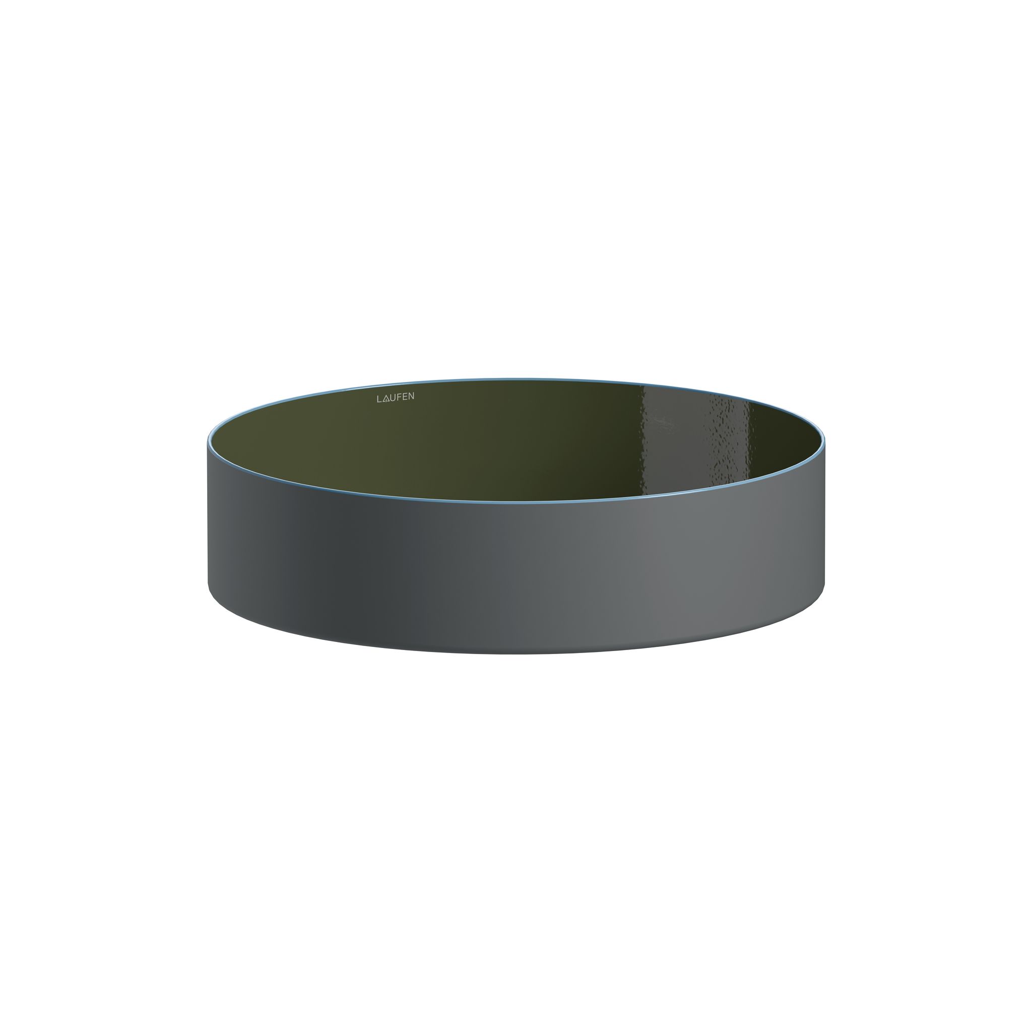 Laufen Waschtisch-schale Tricolo 400x400x114mm, Rund, Ohne Hahnloch Und Überlauf, Olive
