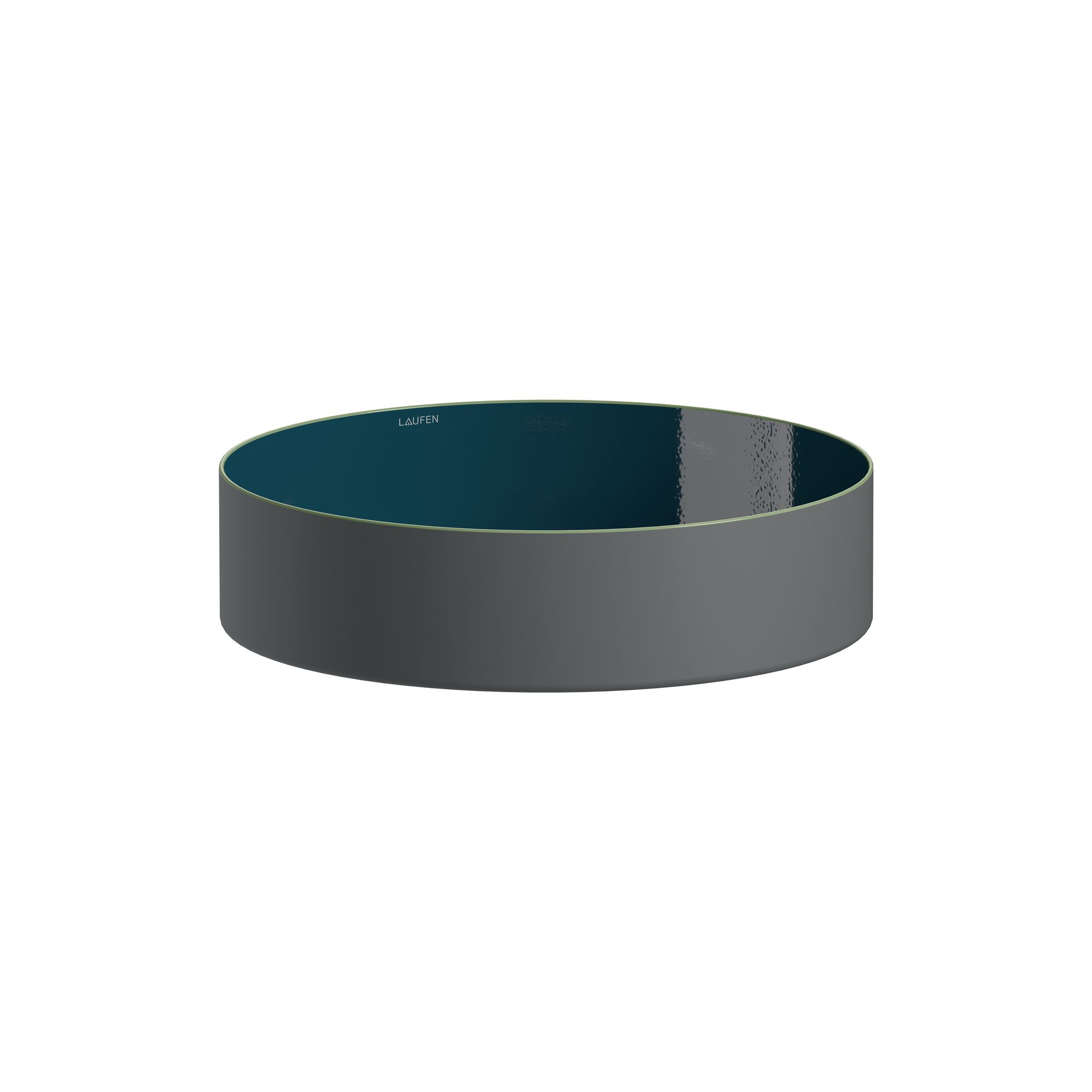 Laufen Waschtisch-schale Tricolo 400x400x114mm, Rund, Ohne Hahnloch Und Überlauf, Petrol