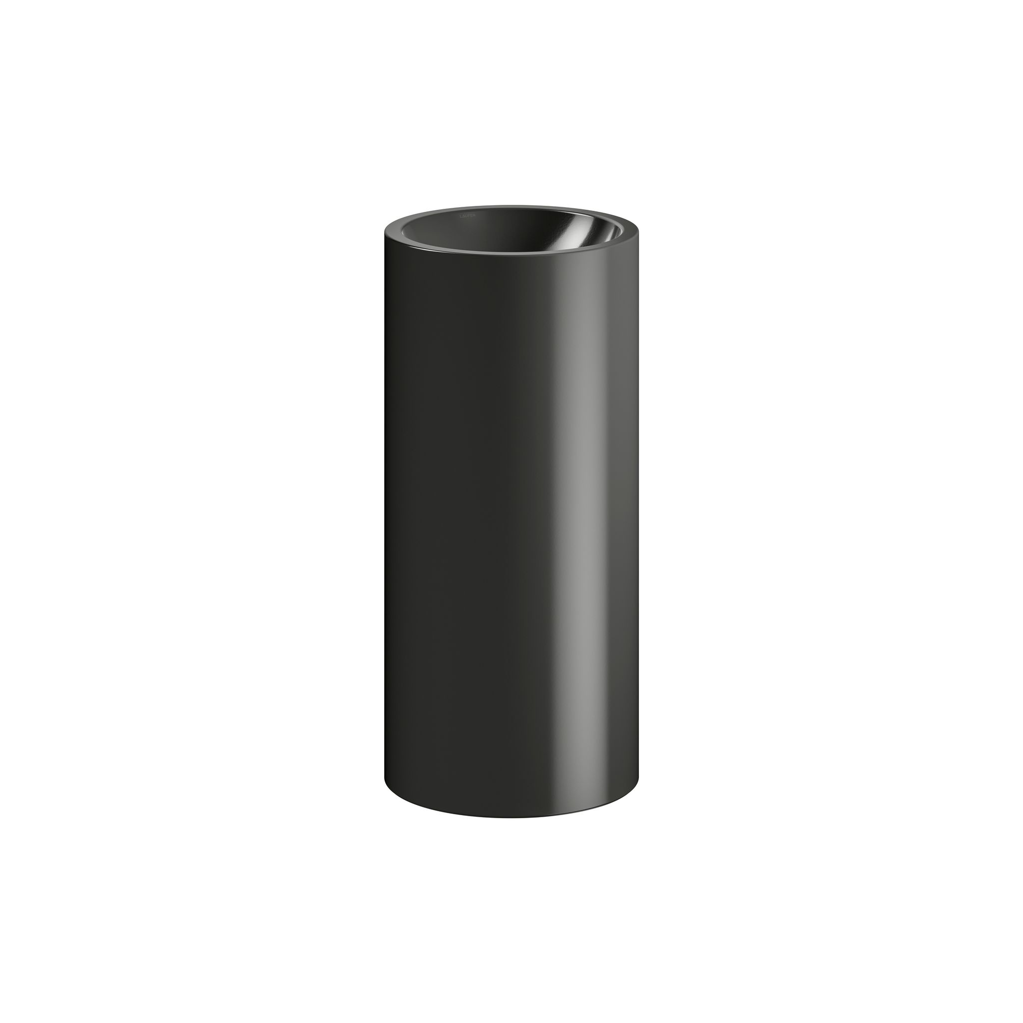 Laufen Waschtisch Bodenstehend Form 404x444x900mm, Mit Wandanbindung, Ohne Hahnloch Und Überlauf, Dark Iron