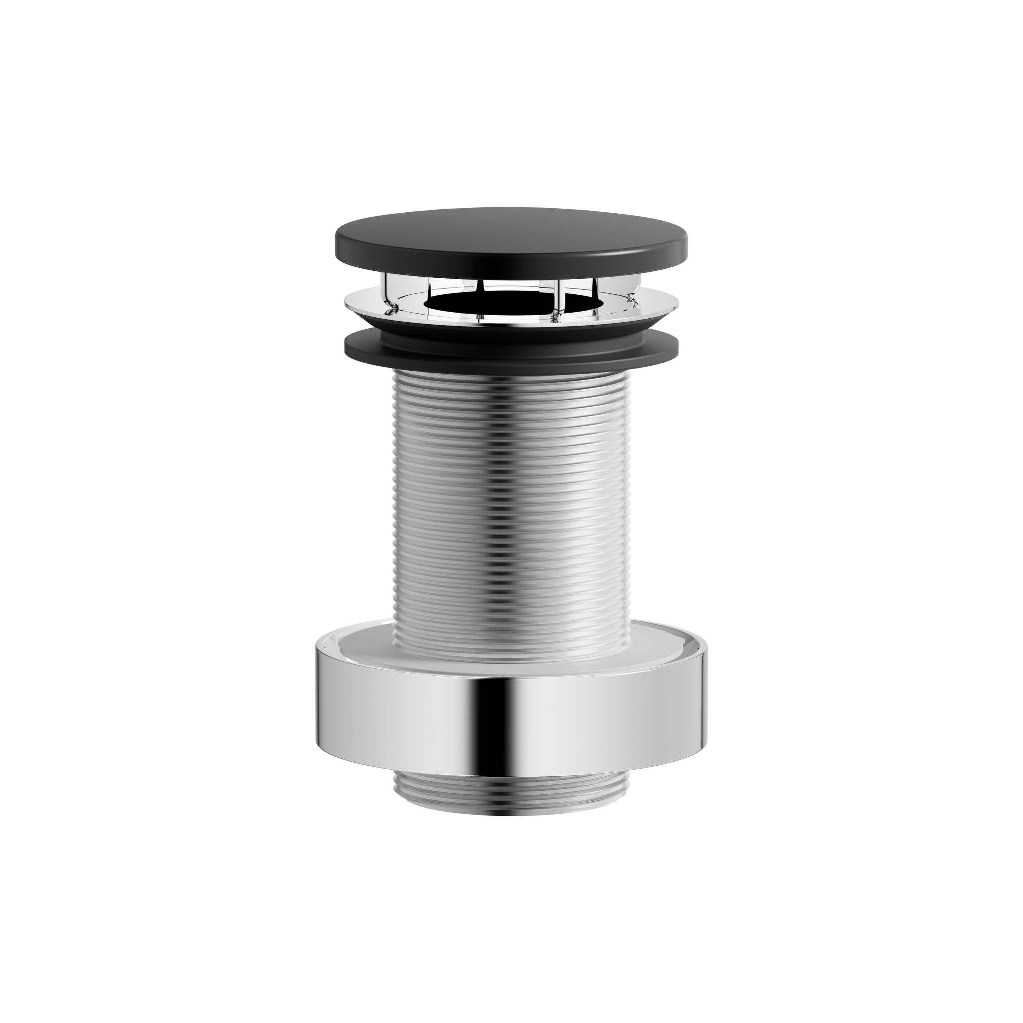 Laufen Ablaufventil, Durchmesser 63mm, Nicht Verschliessbar, Schwarz Matt