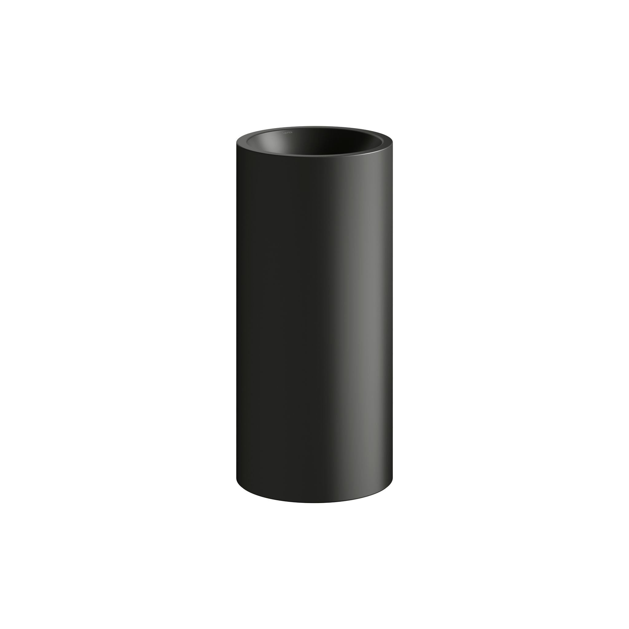 Laufen Waschtisch Freistehend Form 404x404x900mm, Ohne Hahnloch Und Überlauf, Schwarz Matt