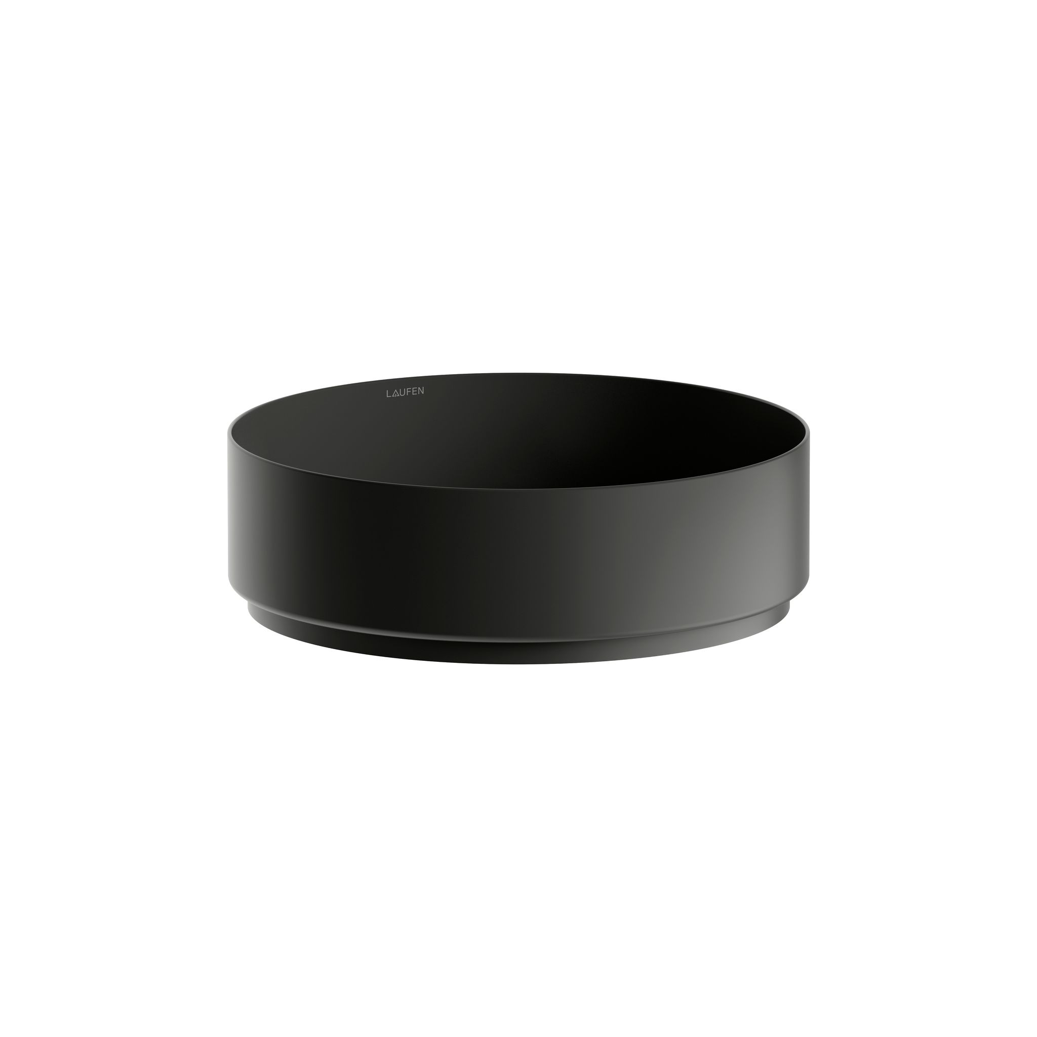 Laufen Waschtisch-schale Unisono 375x375x116mm, Rund, Ohne Hahnloch Und Überlauf, Schwarz Matt