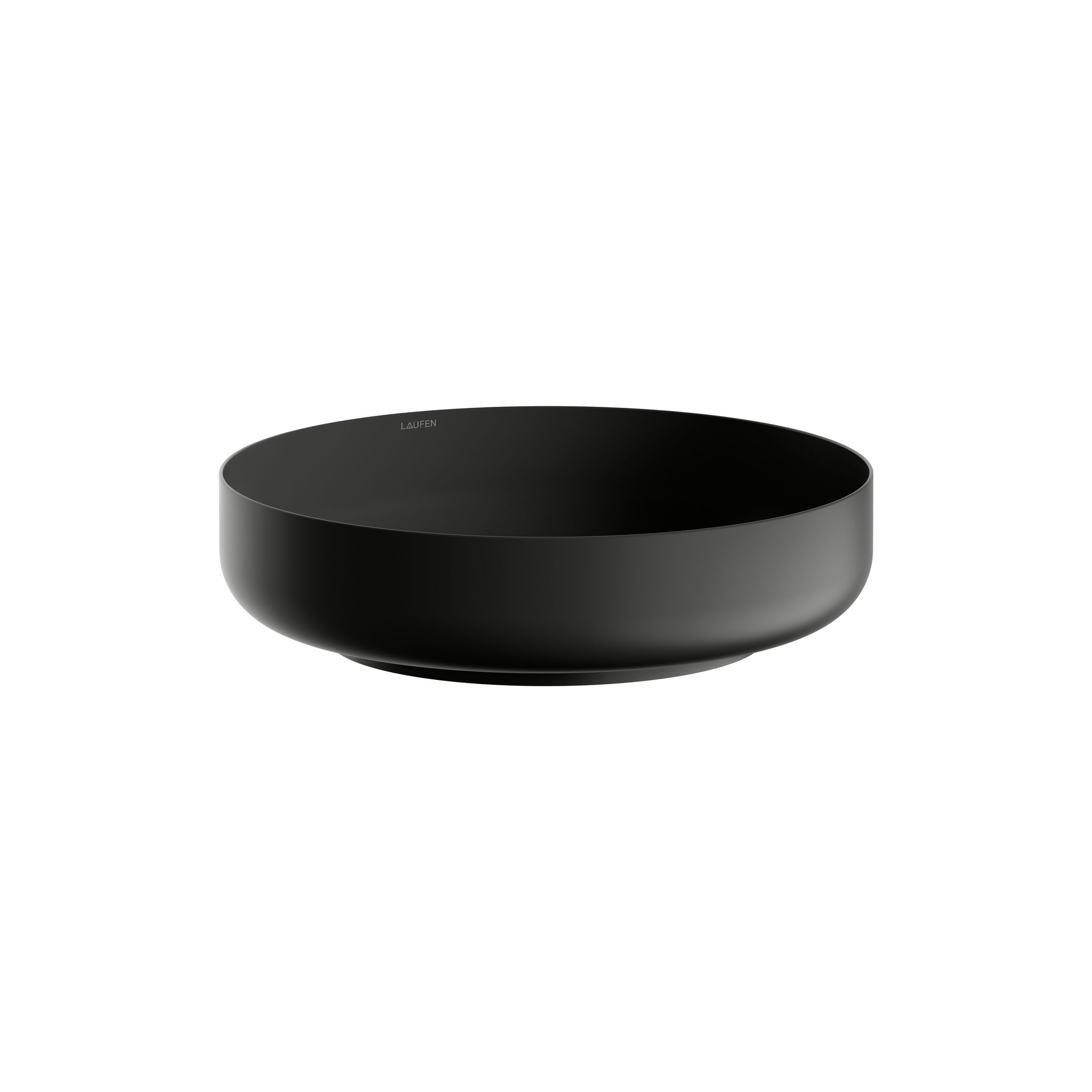 Laufen Waschtisch-schale Sondo 450x450x119mm, Rund, Ohne Hahnloch Und Überlauf, Schwarz Matt