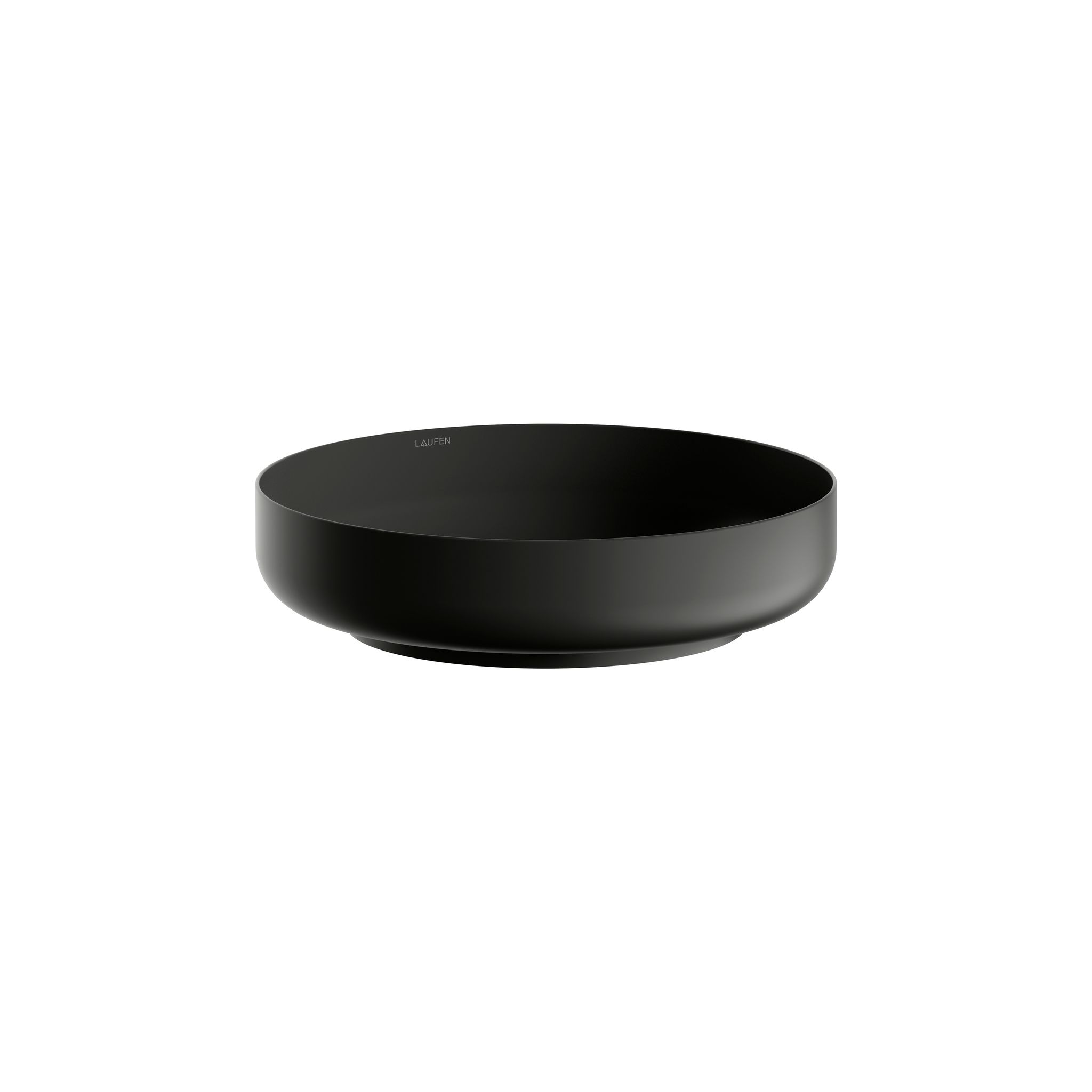 Laufen Waschtisch-schale Sondo 400x400x102mm, Rund, Ohne Hahnloch Und Überlauf, Schwarz Matt