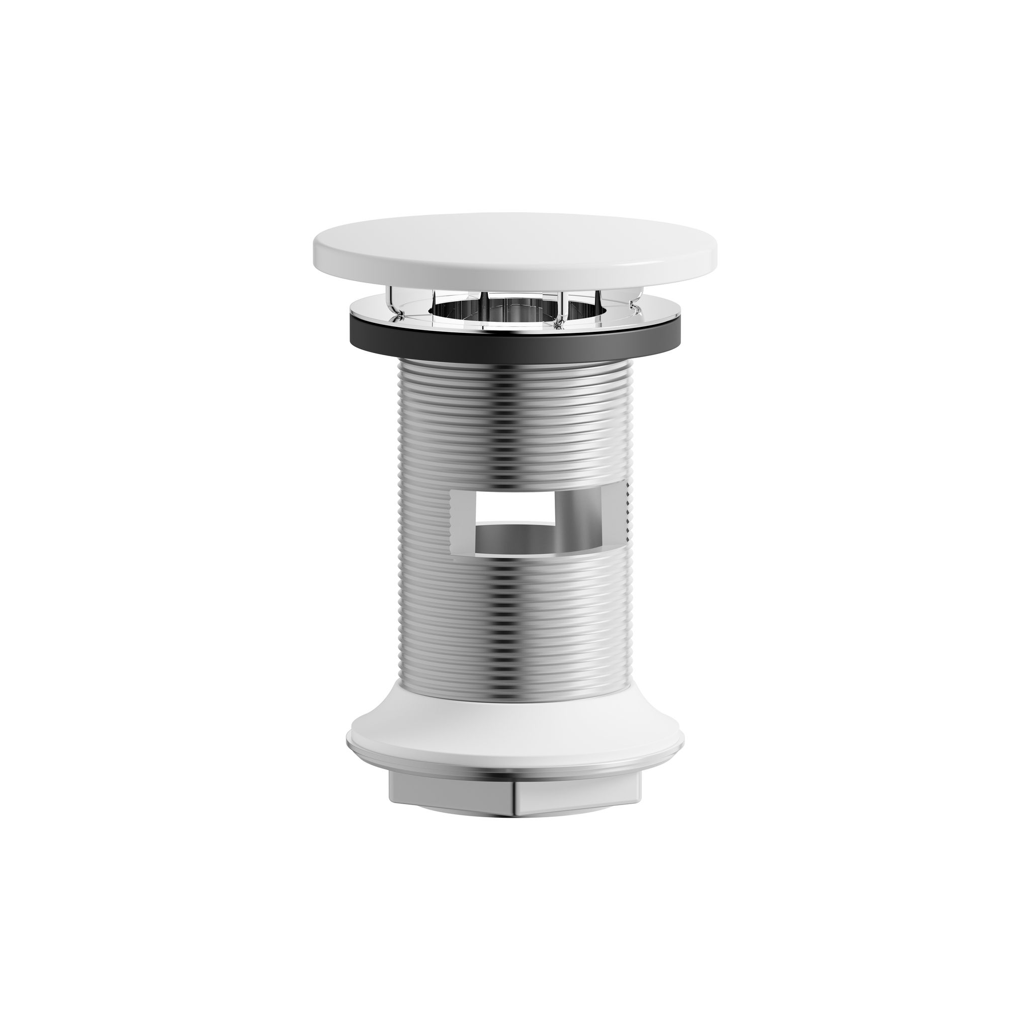 Laufen Ablaufventil, Durchmesser 74mm, Anschluss 1 1/4", Nicht Verschliessbar, Weiß