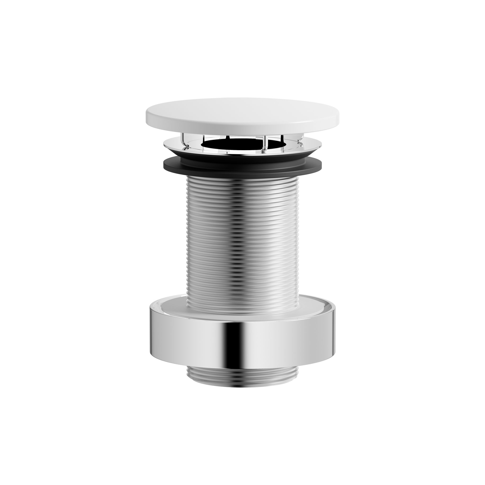Laufen Ablaufventil, Durchmesser 74mm, Anschluss 1 1/4", Für Becken Ohne Überlauf, Nicht Verschliessbar, Weiß