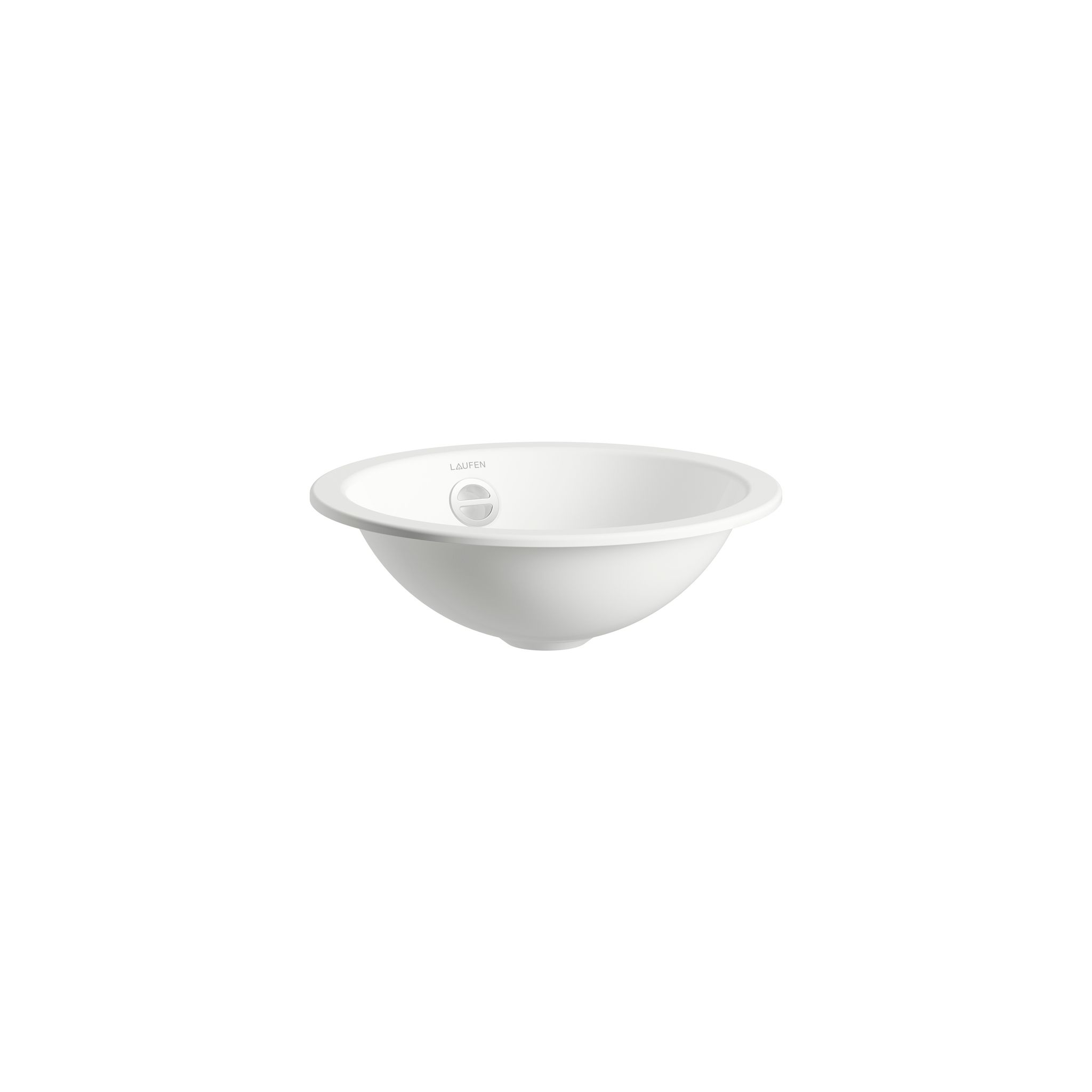 Laufen Einbau-waschtisch Form Rund 325x325x140mm, Von Oben, Ohne Hahnloch, Mit Überlauf, Weiß