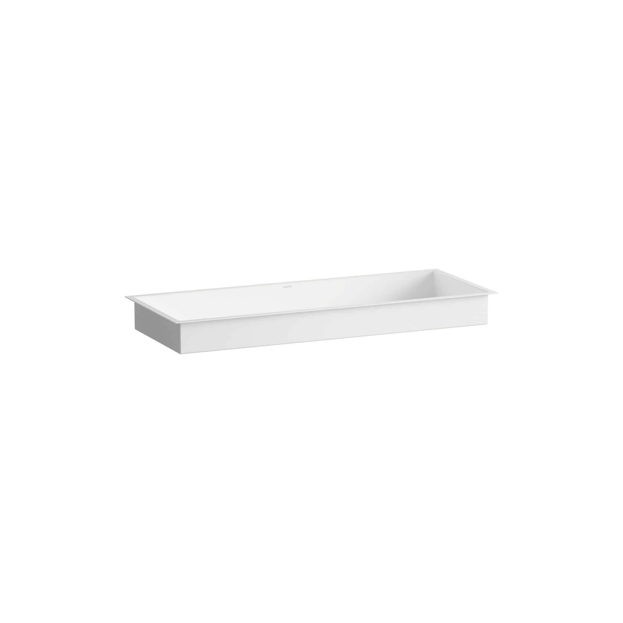 Laufen Einbau-waschtisch Metaphor Rechteckig 1004x379x111mm, Von Unten, Ohne Hahnloch Und Überlauf, Weiß