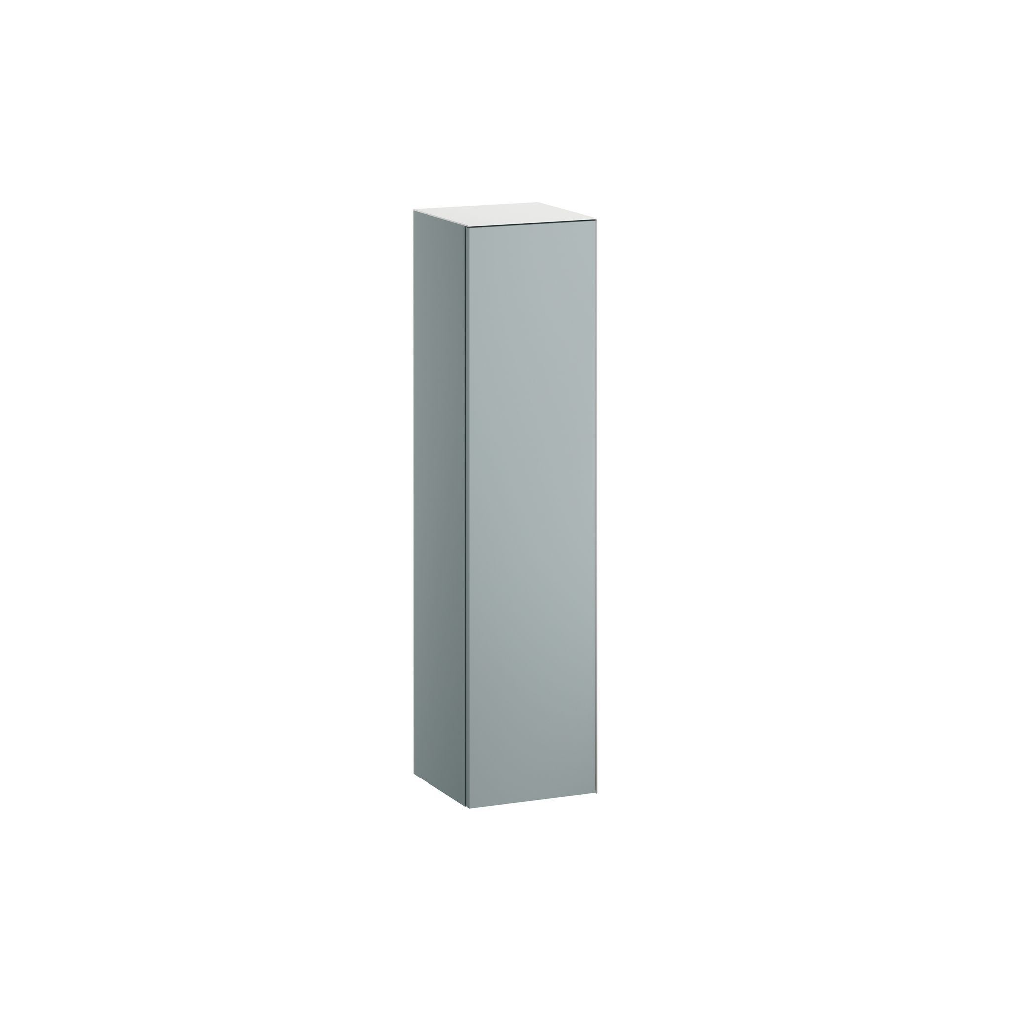 Laufen Hochschrank Folio 300x303x1246mm, Mit 1 Tür Anschlag Links, 4 Glasablagen Und Push/pull, Fossilgrau