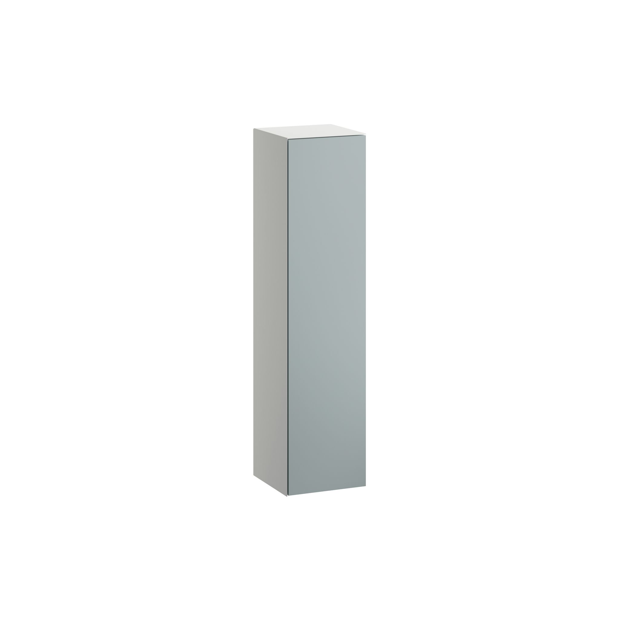 Laufen Hochschrank Folio 300x303x1246mm, Mit 1 Tür Anschlag Rechts, 4 Glasablagen Und Push/pull, Fossilgrau