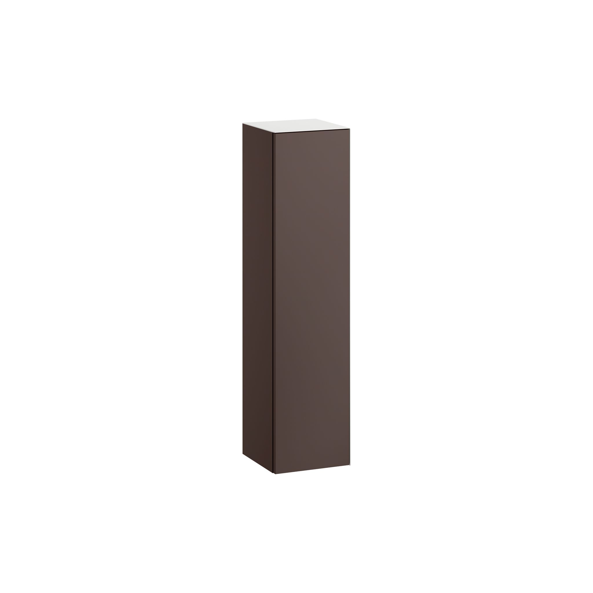 Laufen Hochschrank Folio 300x303x1246mm, Mit 1 Tür Anschlag Links, 4 Glasablagen Und Push/pull, Schattenerde