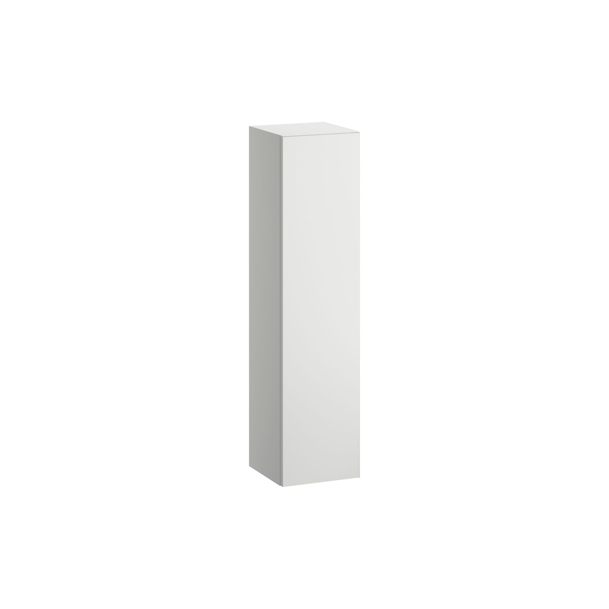 Laufen Hochschrank Folio 300x303x1246mm, Mit 1 Tür Anschlag Links, 4 Glasablagen Und Push/pull, Weiß Matt