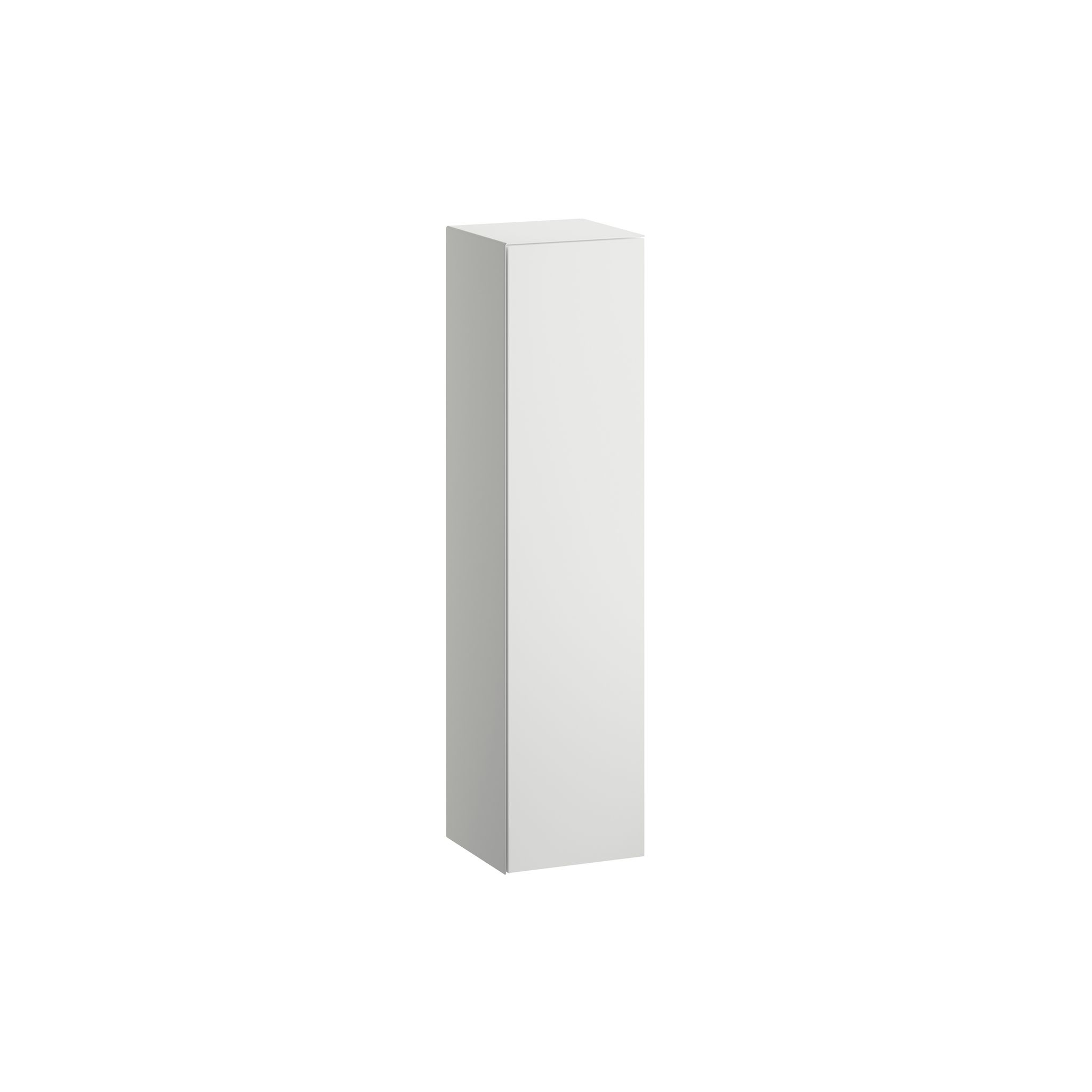 Laufen Hochschrank Folio 300x303x1246mm, Mit 1 Tür Anschlag Rechts, 4 Glasablagen Und Push/pull, Weiß Matt