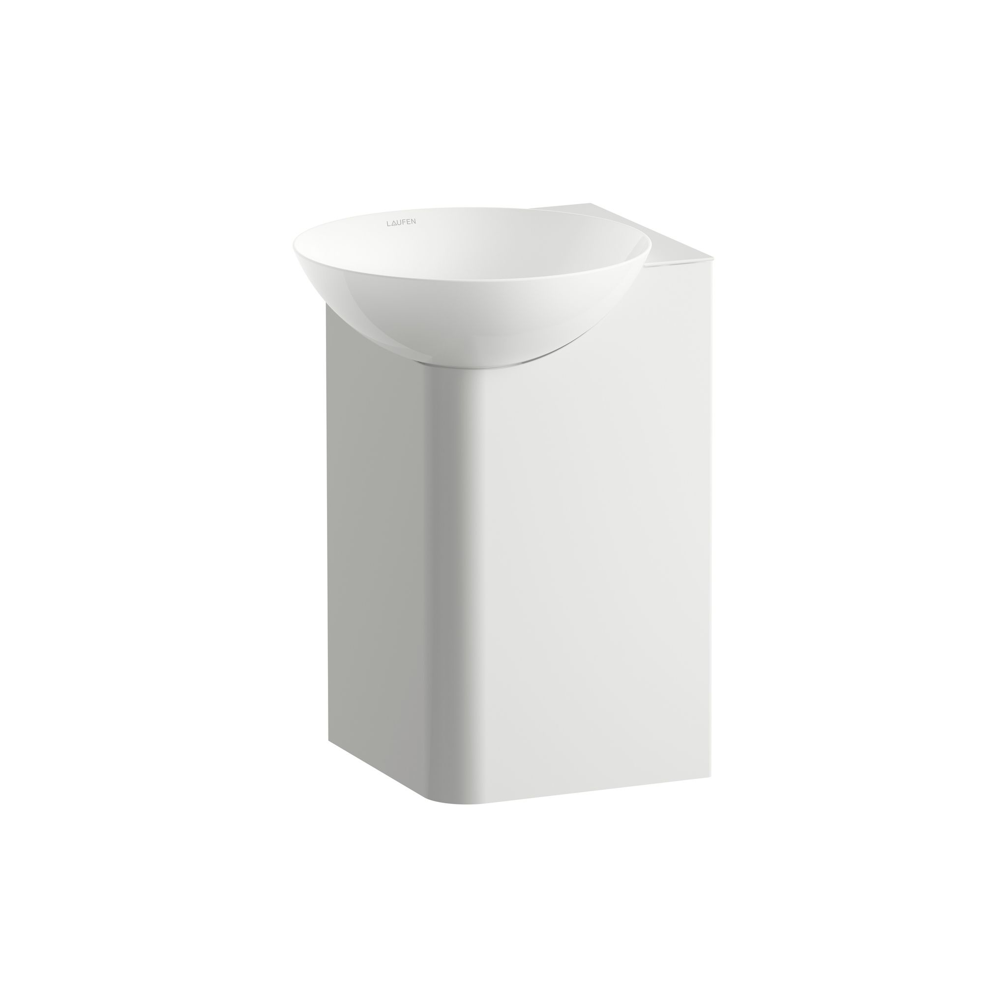 Laufen Waschplatz Insert 350x350x470mm, Quadratisch, Mit 1 Hahnloch, Ohne Überlauf, Weiß