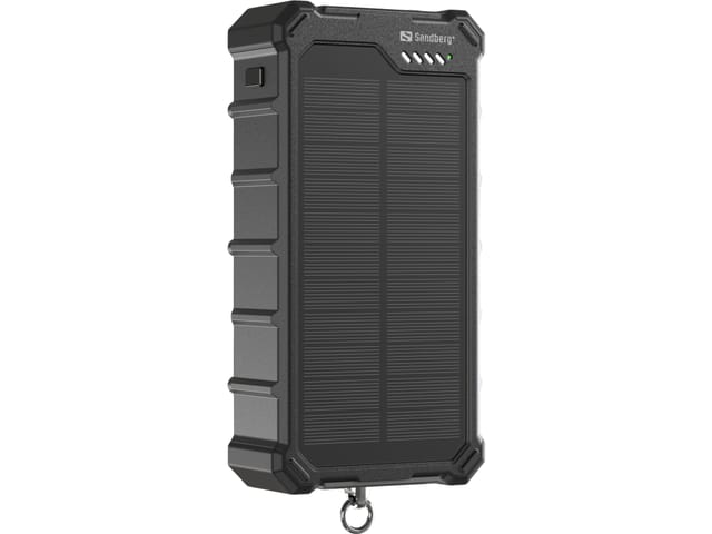 Sandberg Solar Powerbank CampLED 20000 Powerbank (Akku) - schwarz - 20000 mAh