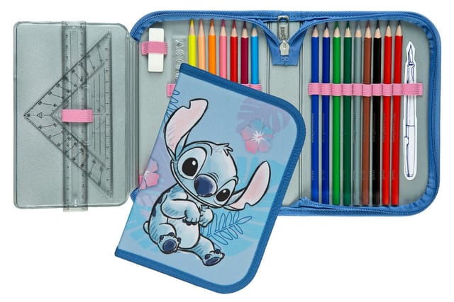 Disney Stitch Filled Pencil Case