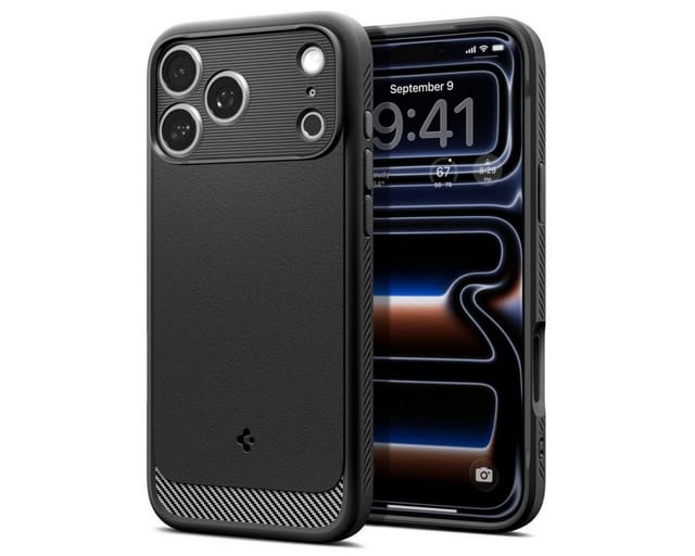 Spigen Rugged Armor MagSafe - matte black - iPhone 17 Pro Max