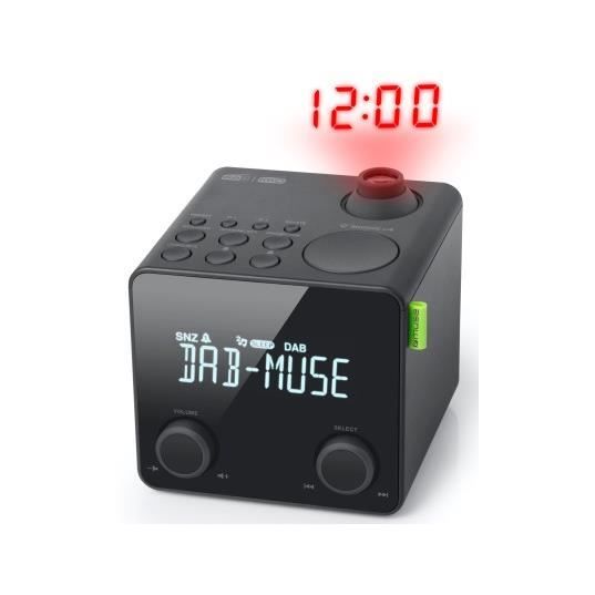 Dab+/fm Wecker - Muse - M-189 Cdb - Doppelalarm - Uhrzeitprojektion - Hintergrundbeleuchtetes Lcd-display