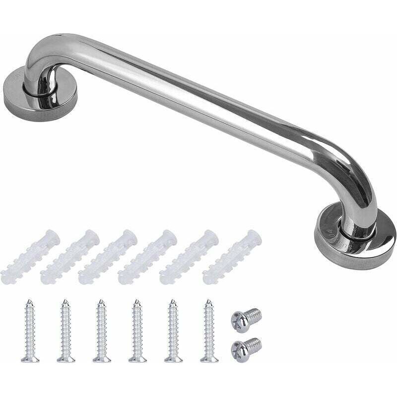 Forehill Edelstahl-badezimmer-handlauf, Barrierefreier Wc-handlauf, 30 Cm, 25 Rohre/shop, Verdickt, Poliert